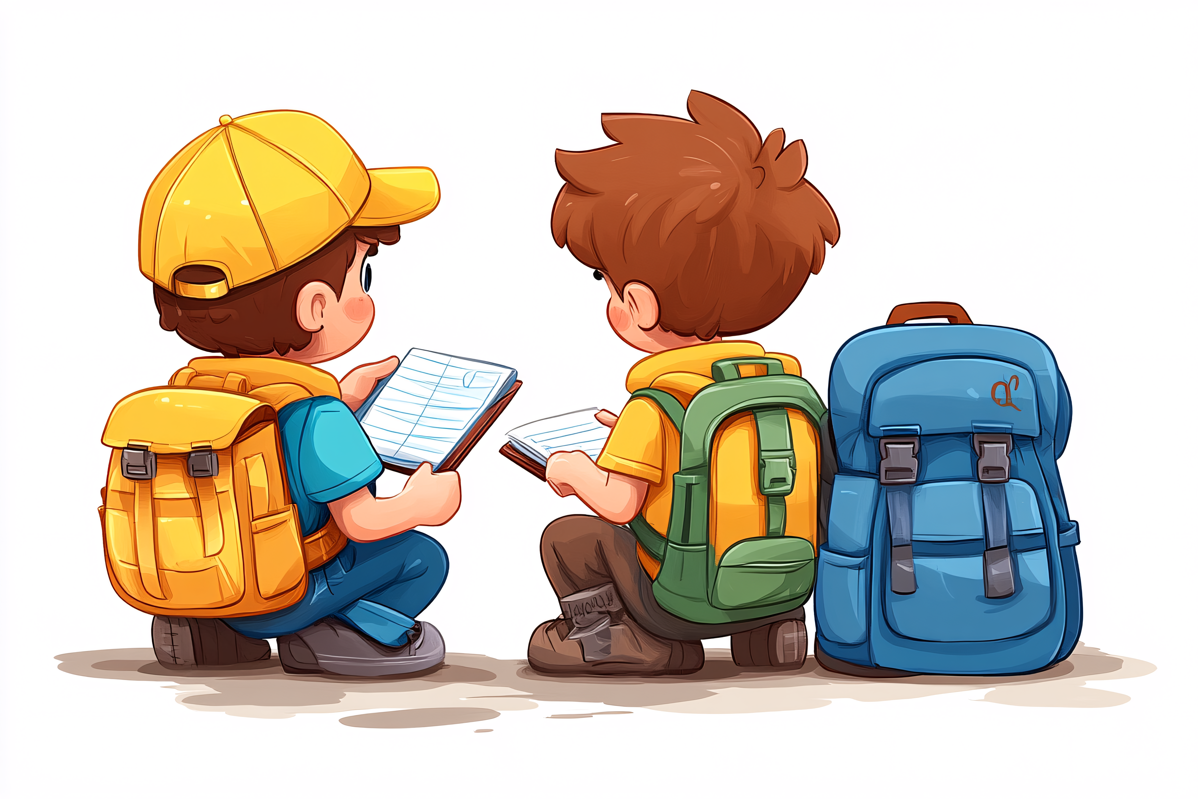 Backpack Boys Reading Notebooks