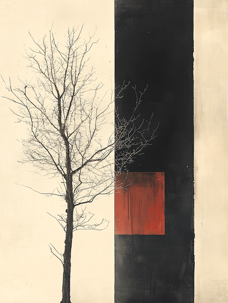 Bare Tree Abstract Art
