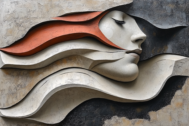 Bas-Relief Portrait of a Woman