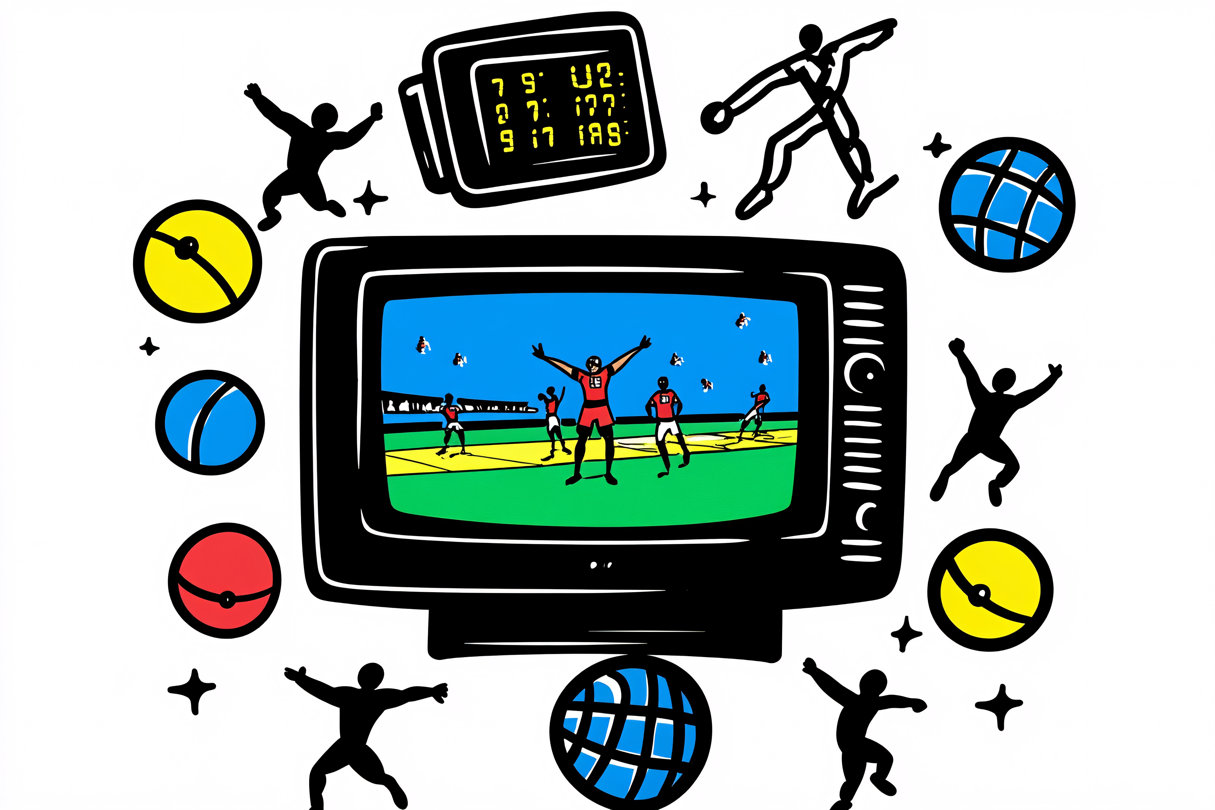 Baseball Game on TV