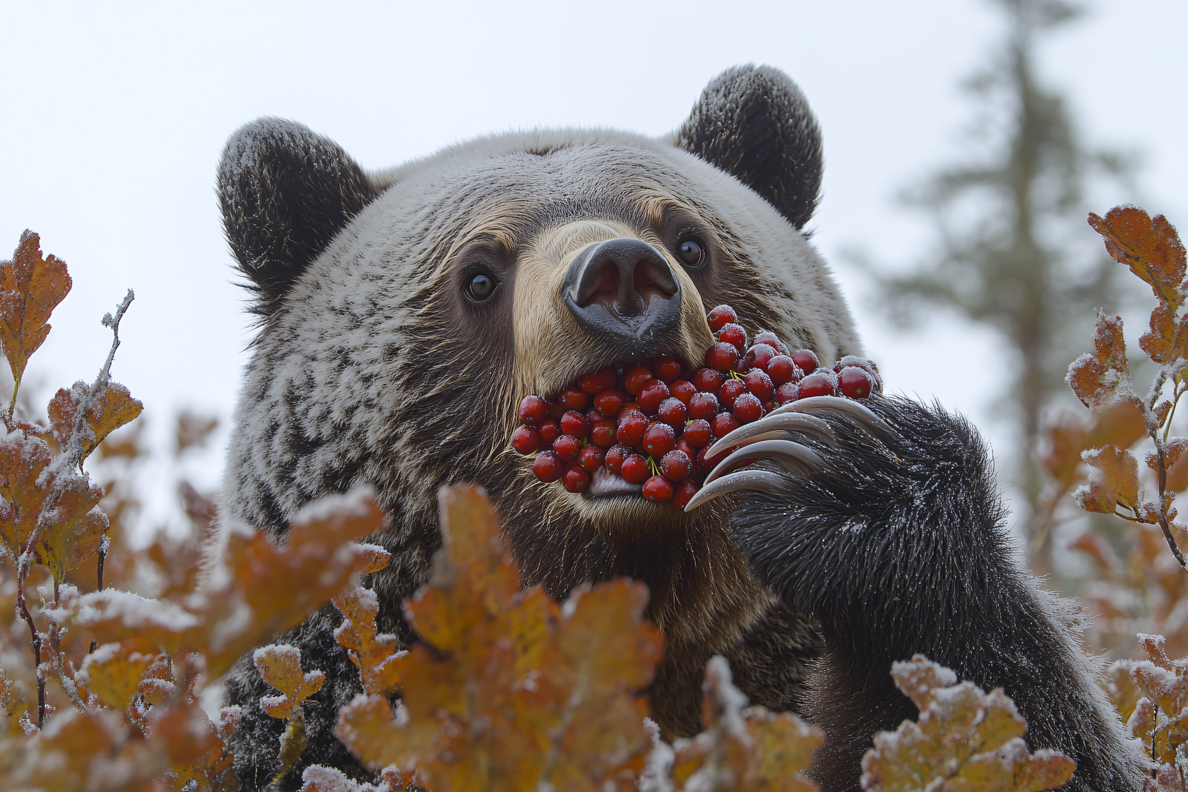 Bear Eating Berries