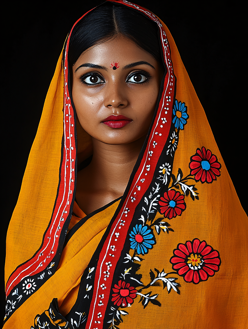 Beautiful Indian Woman In Traditional Attire