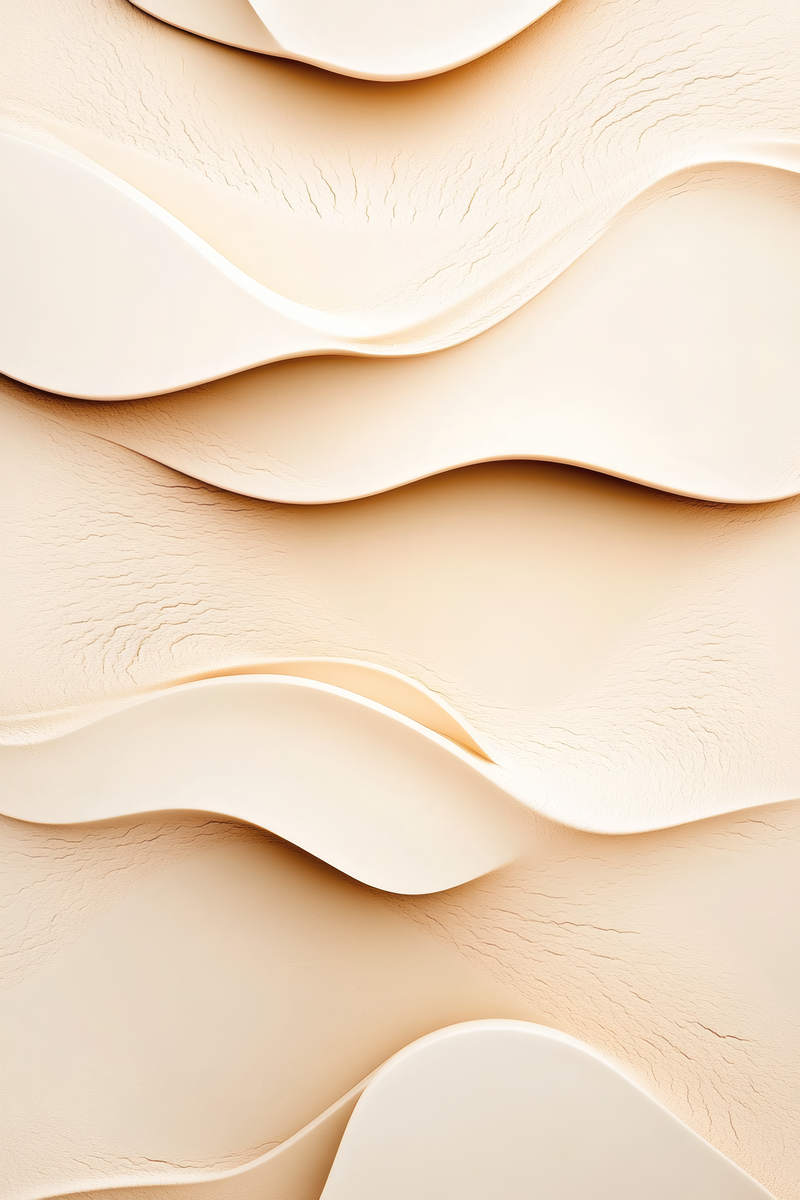 Beige Wave Abstract
