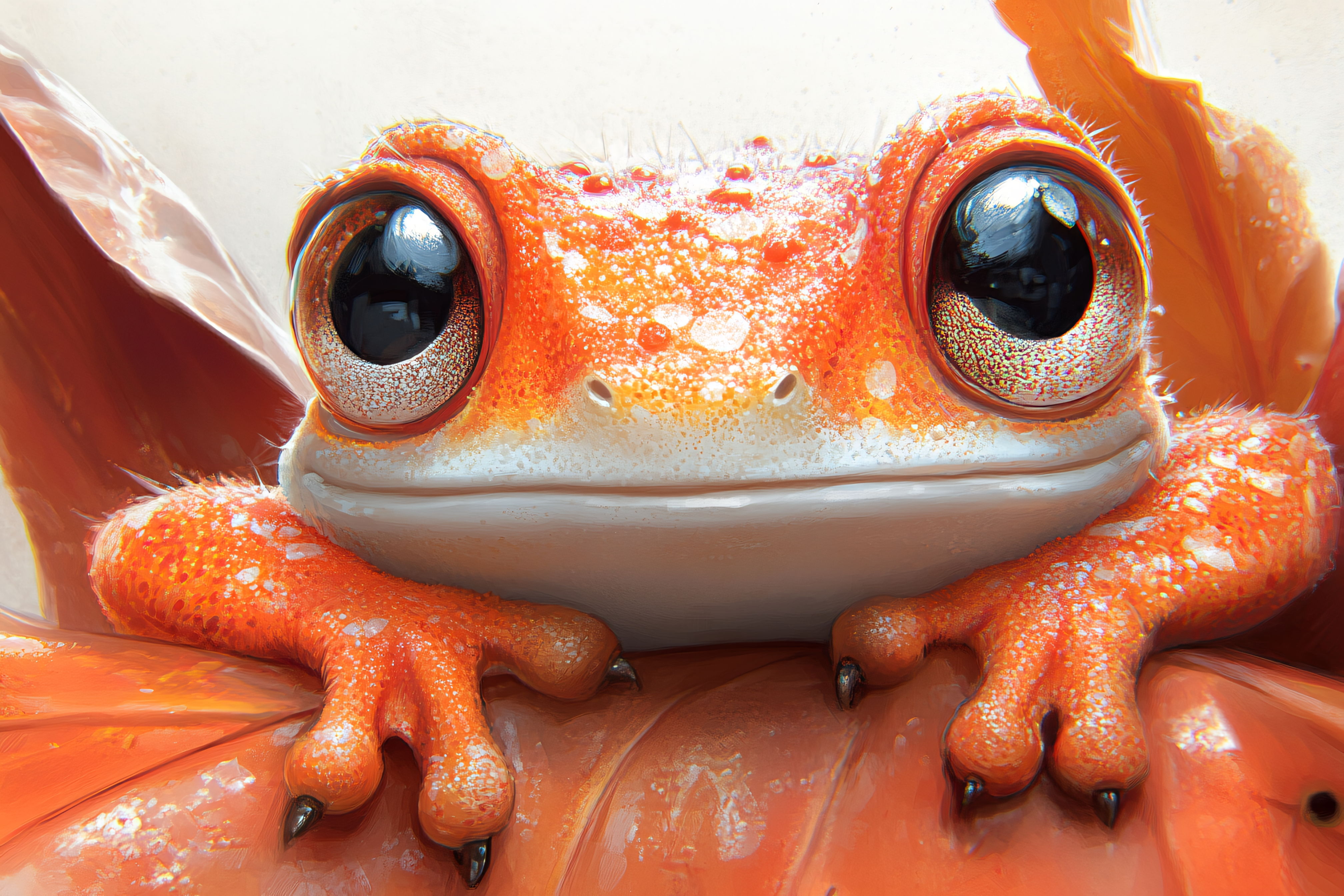 Big Eyed Orange Frog