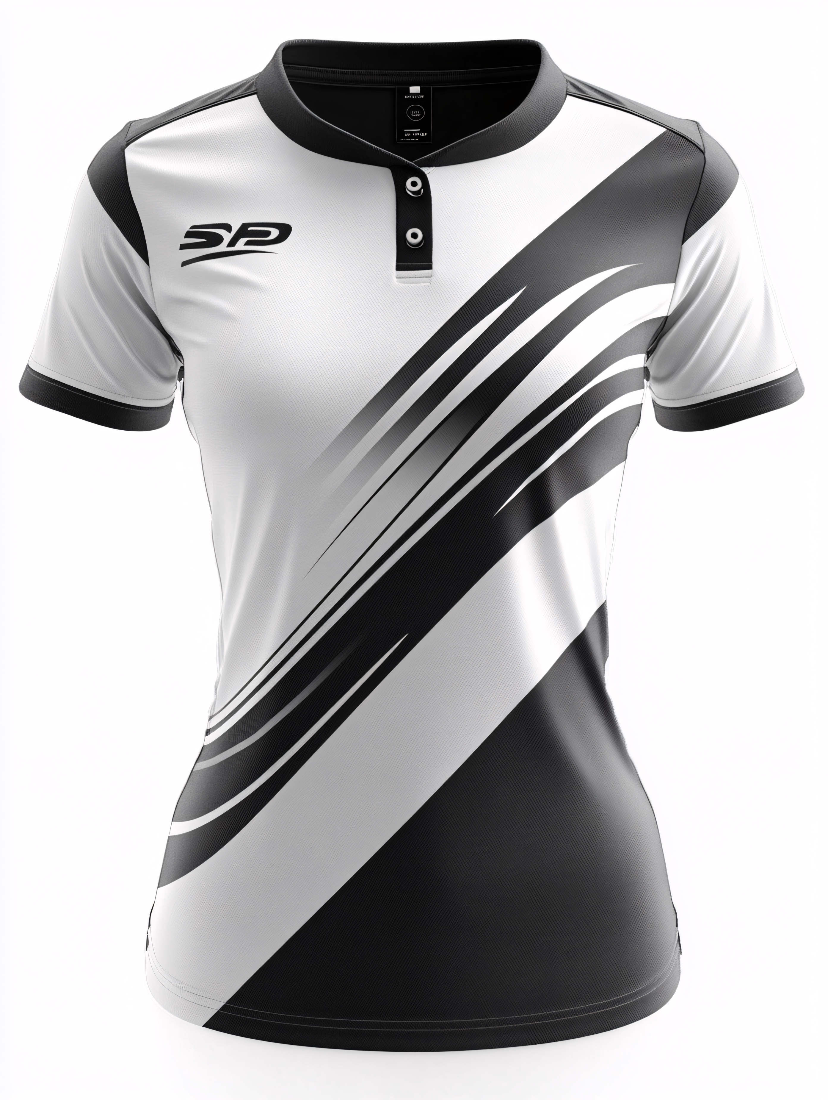 Black And White Polo Shirt Design