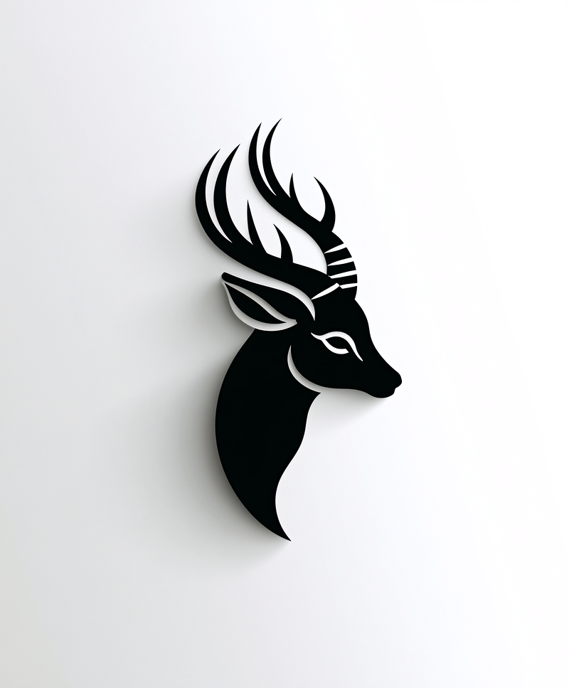 Black Deer Silhouette