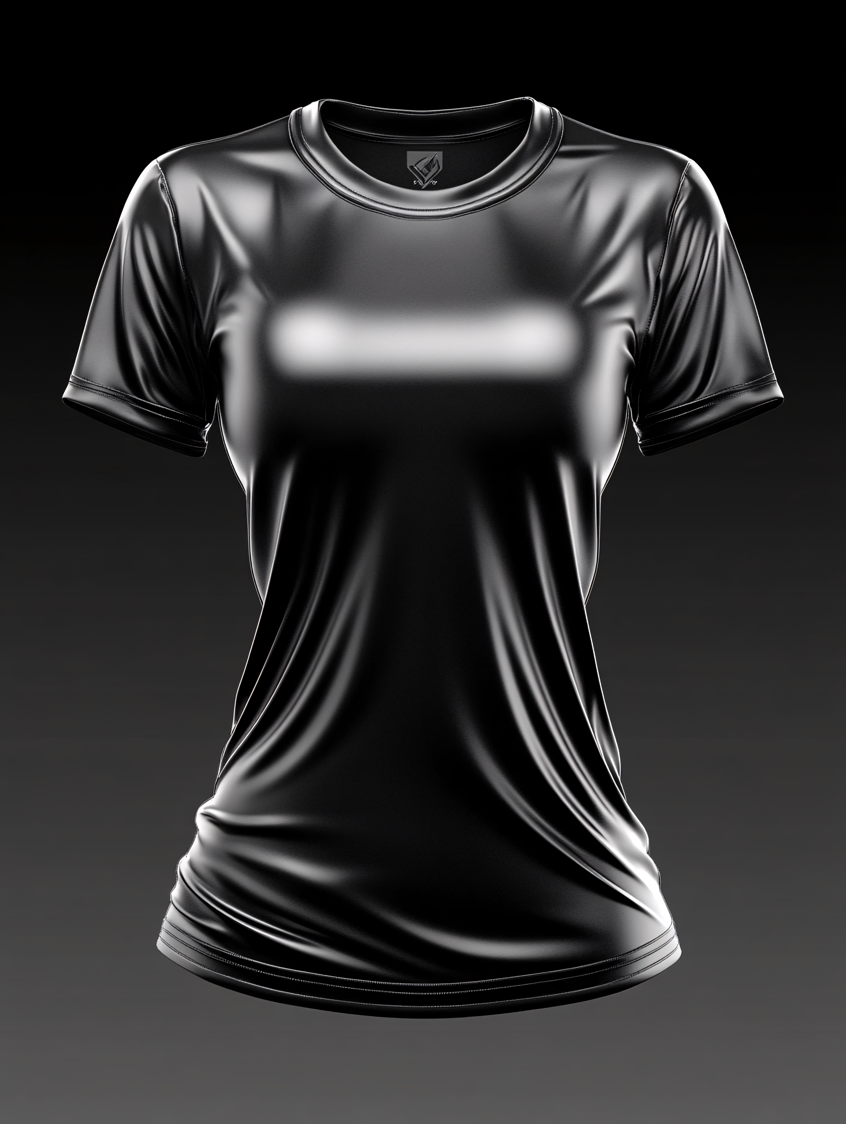 Black Female T-Shirt Mockup