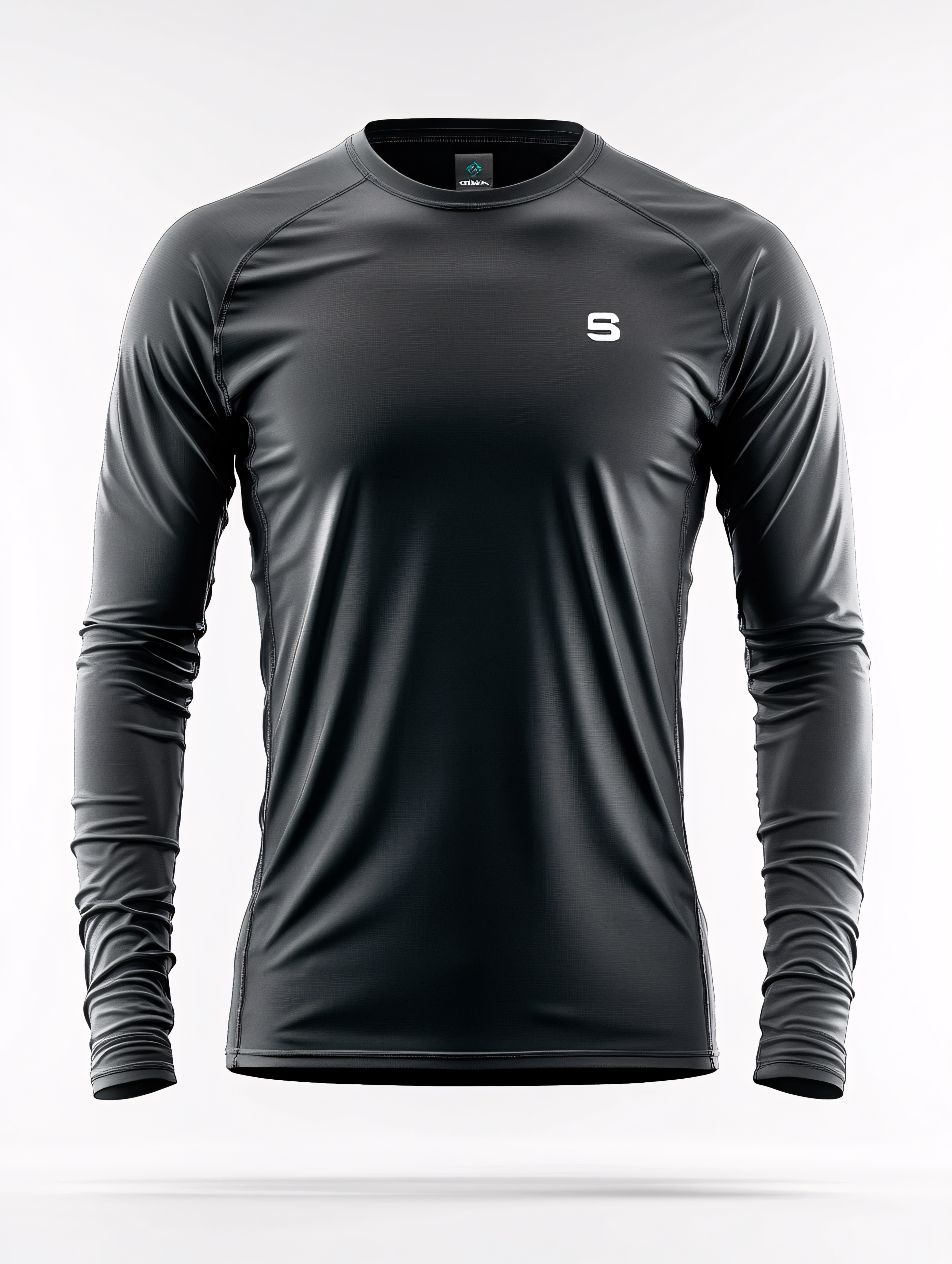Black Long Sleeve Athletic Shirt