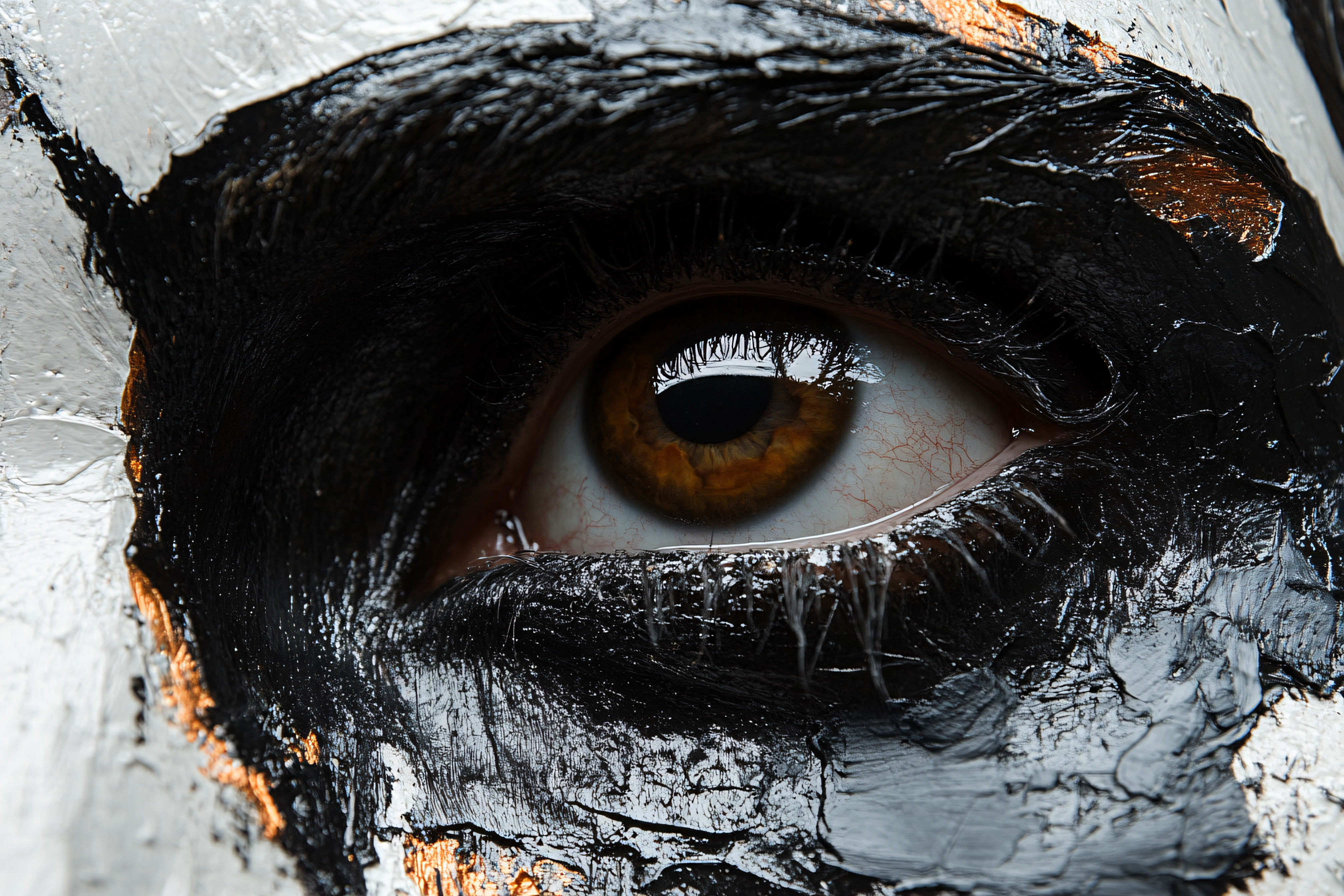 Black Painted Eye