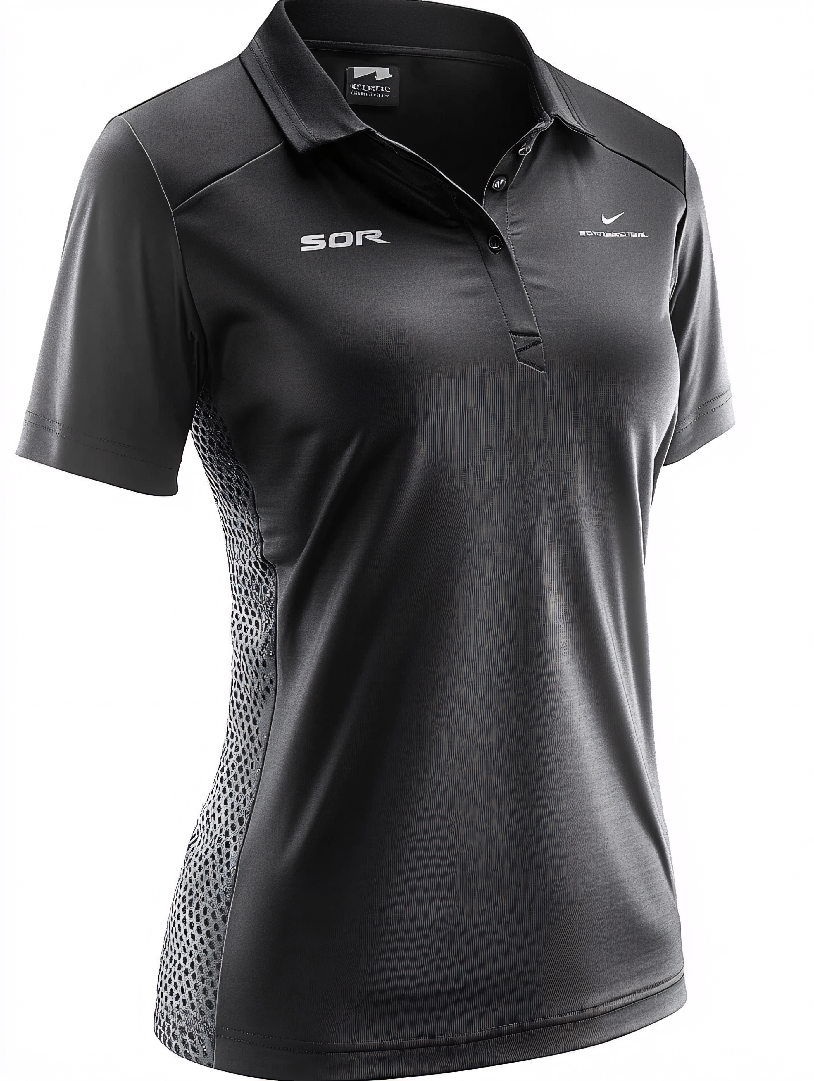 Black Performance Polo Shirt