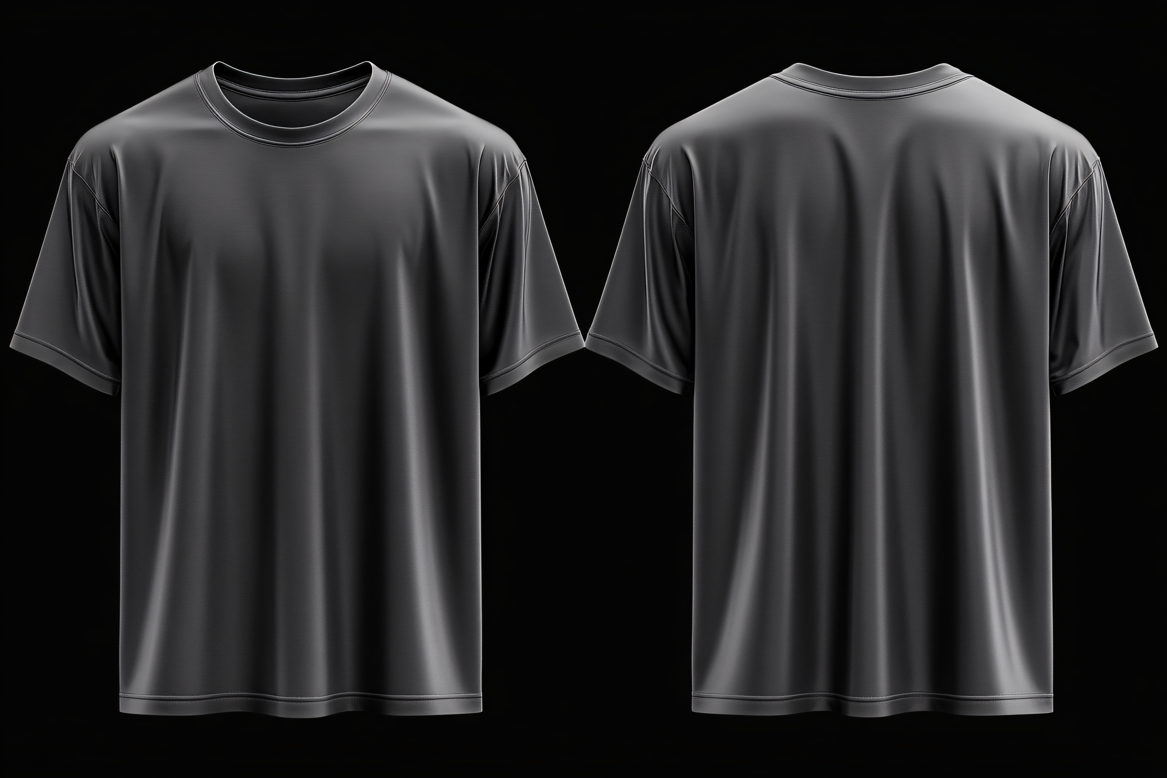 Black T-Shirt Mockup