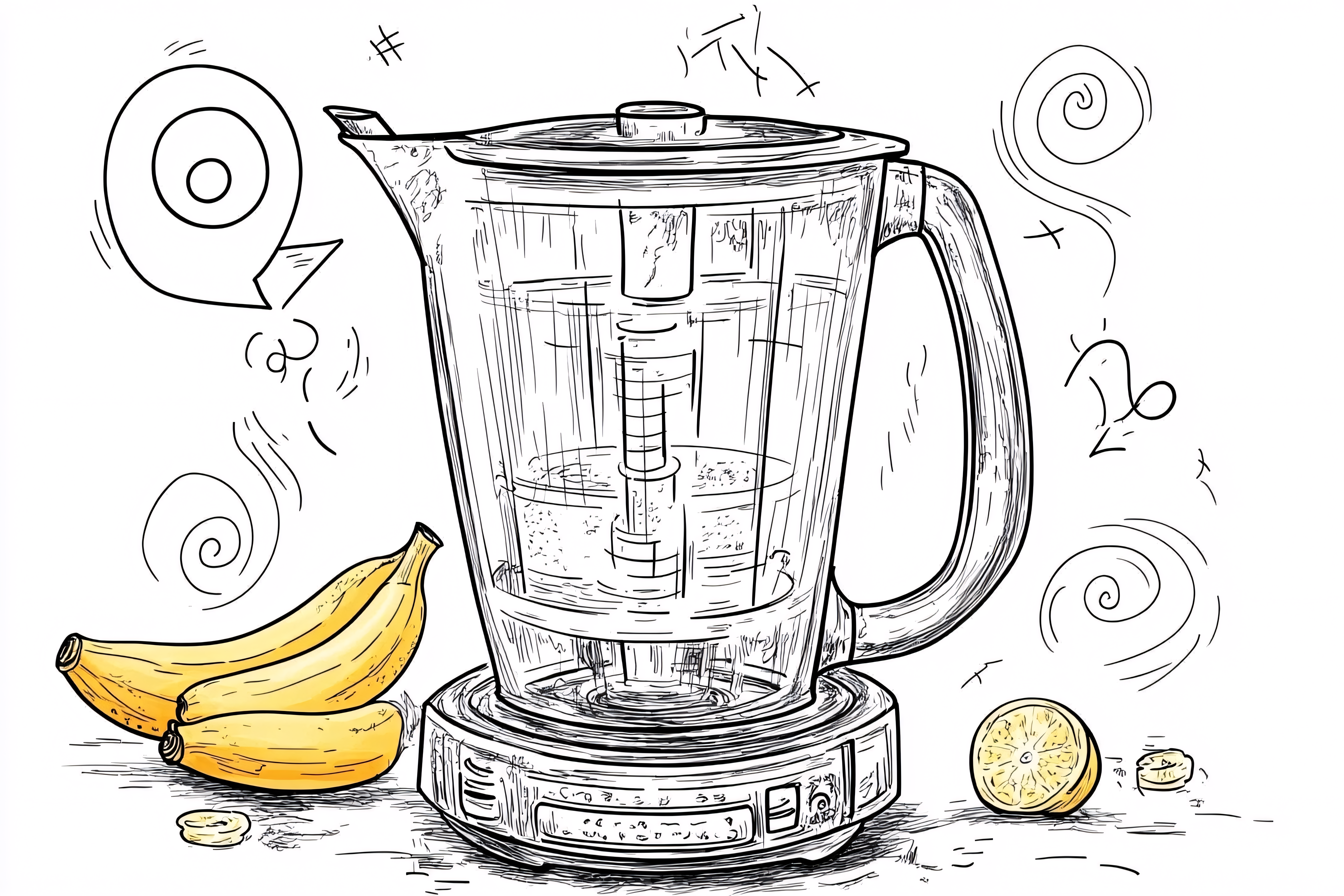 Blender with Fruits
