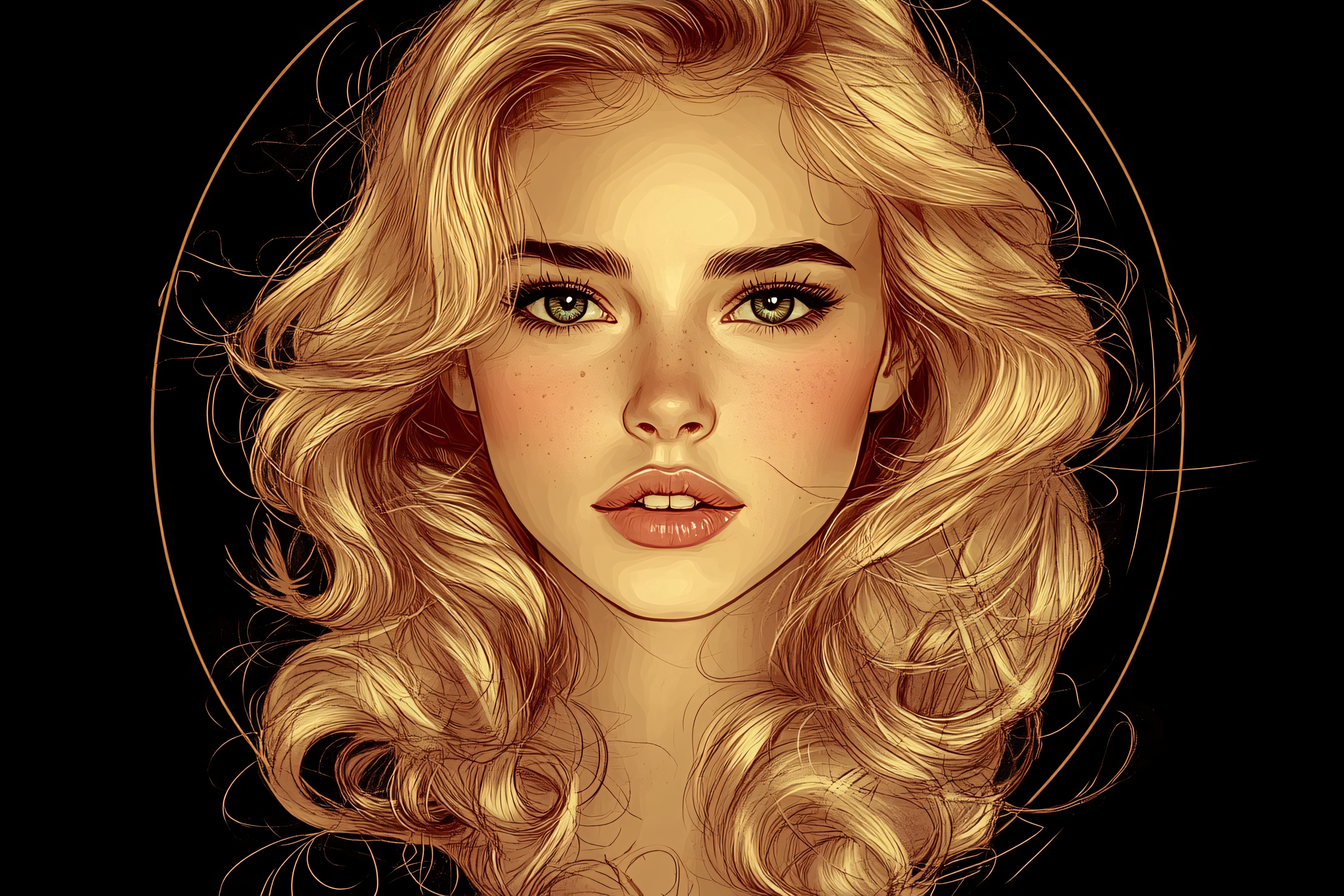 Blonde Woman Portrait