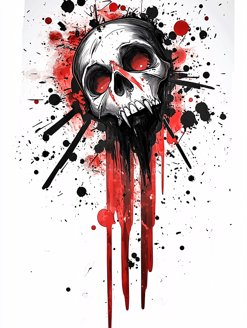 Bloody Skull Graphic Design
