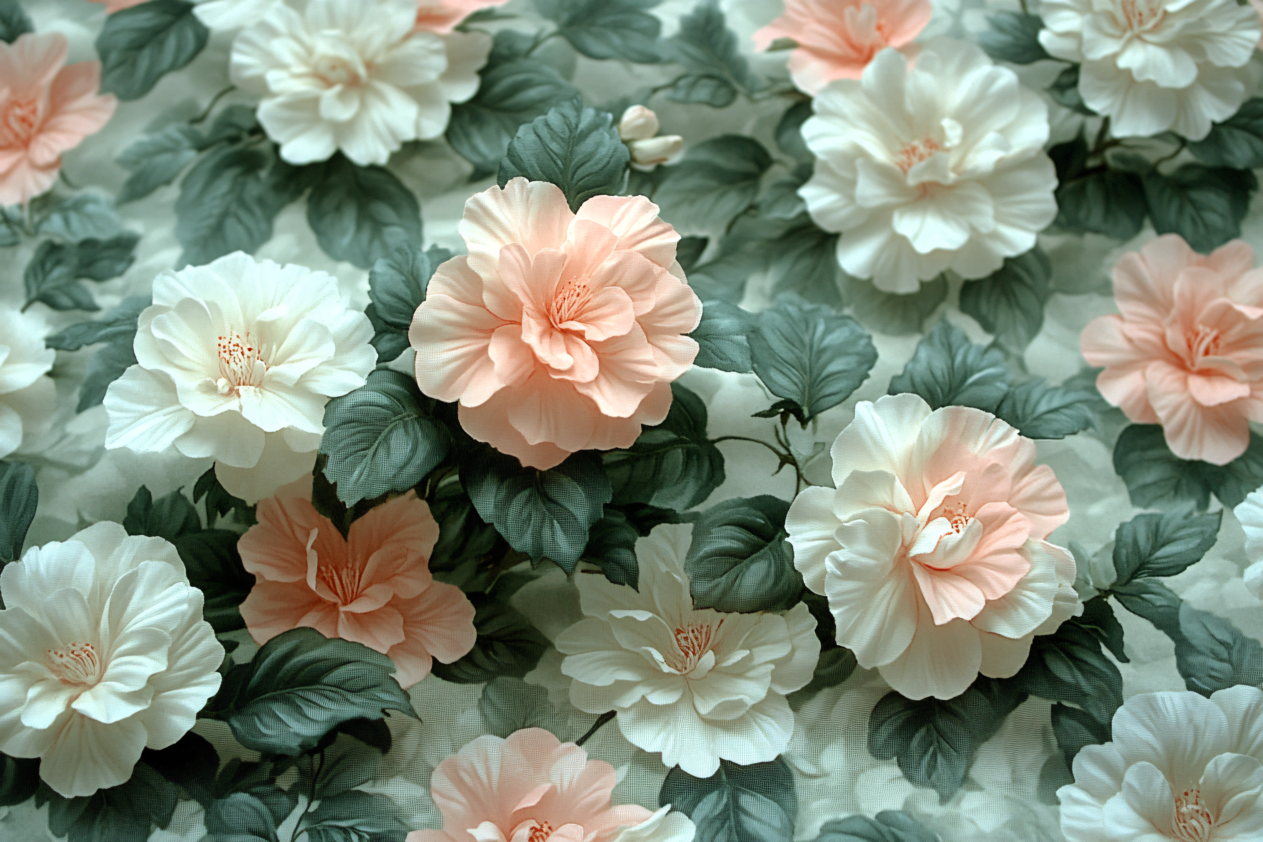 Blooming Pink and White Flowers