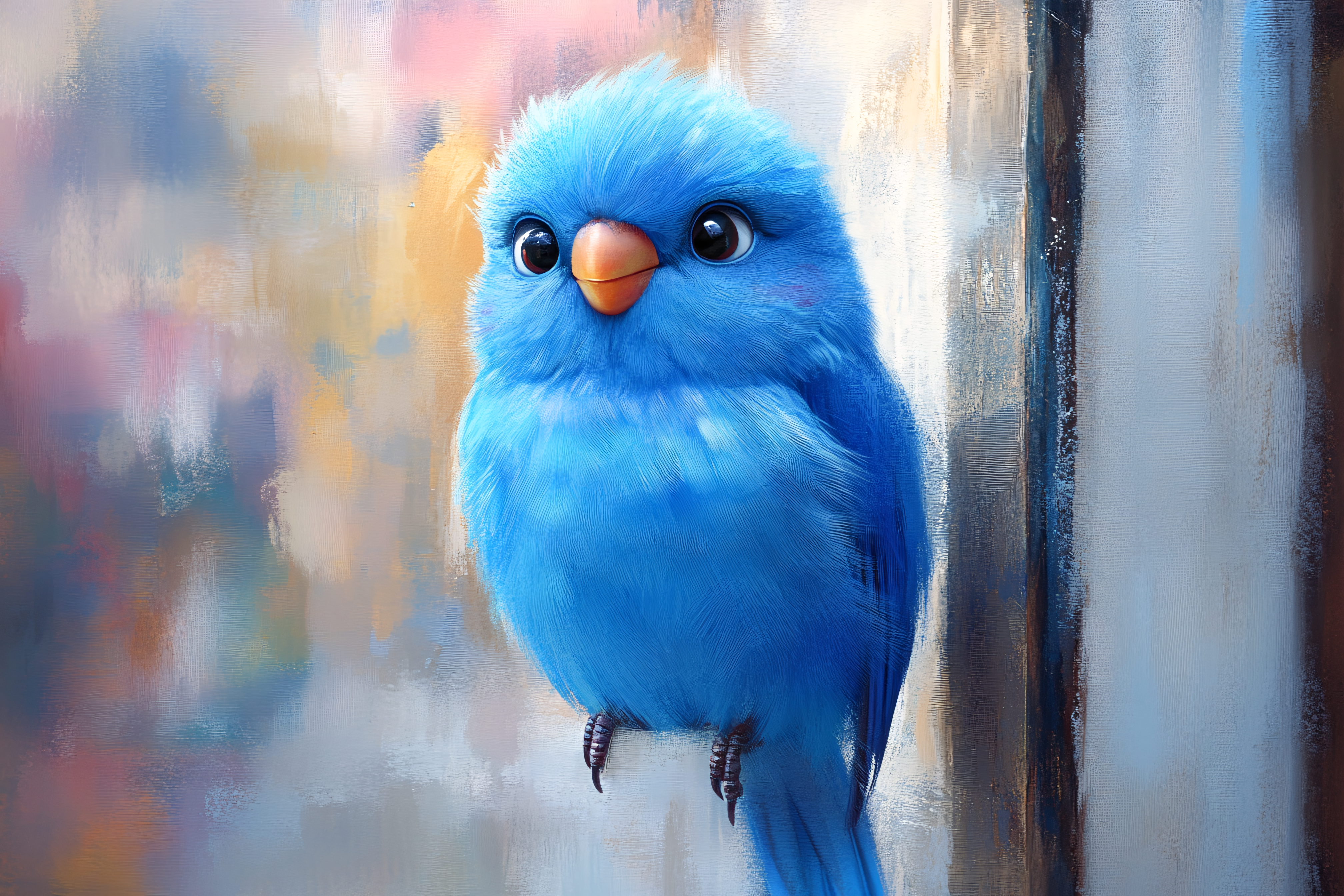 Blue Bird Portrait