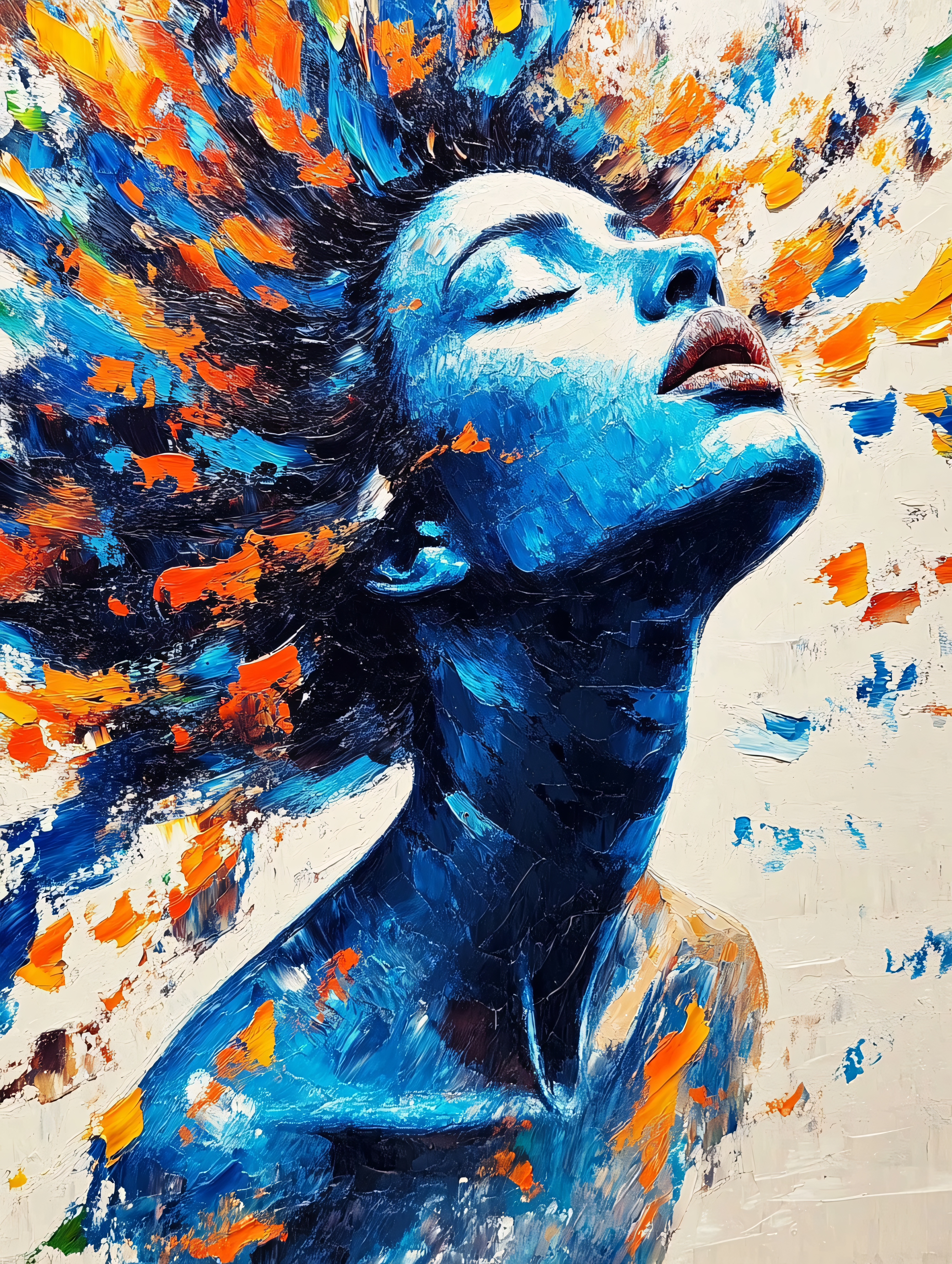 Blue Serenity Portrait
