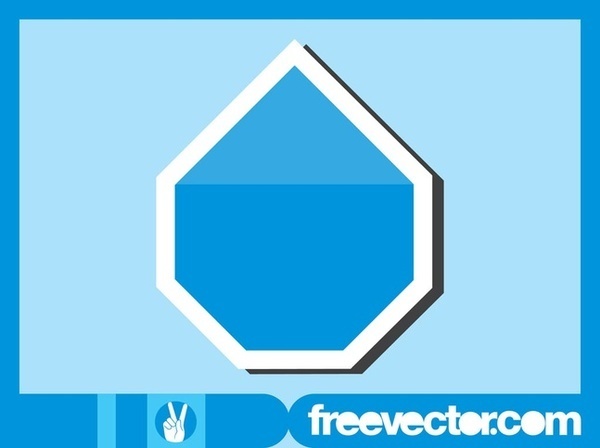 Blue Sticker Free Vector