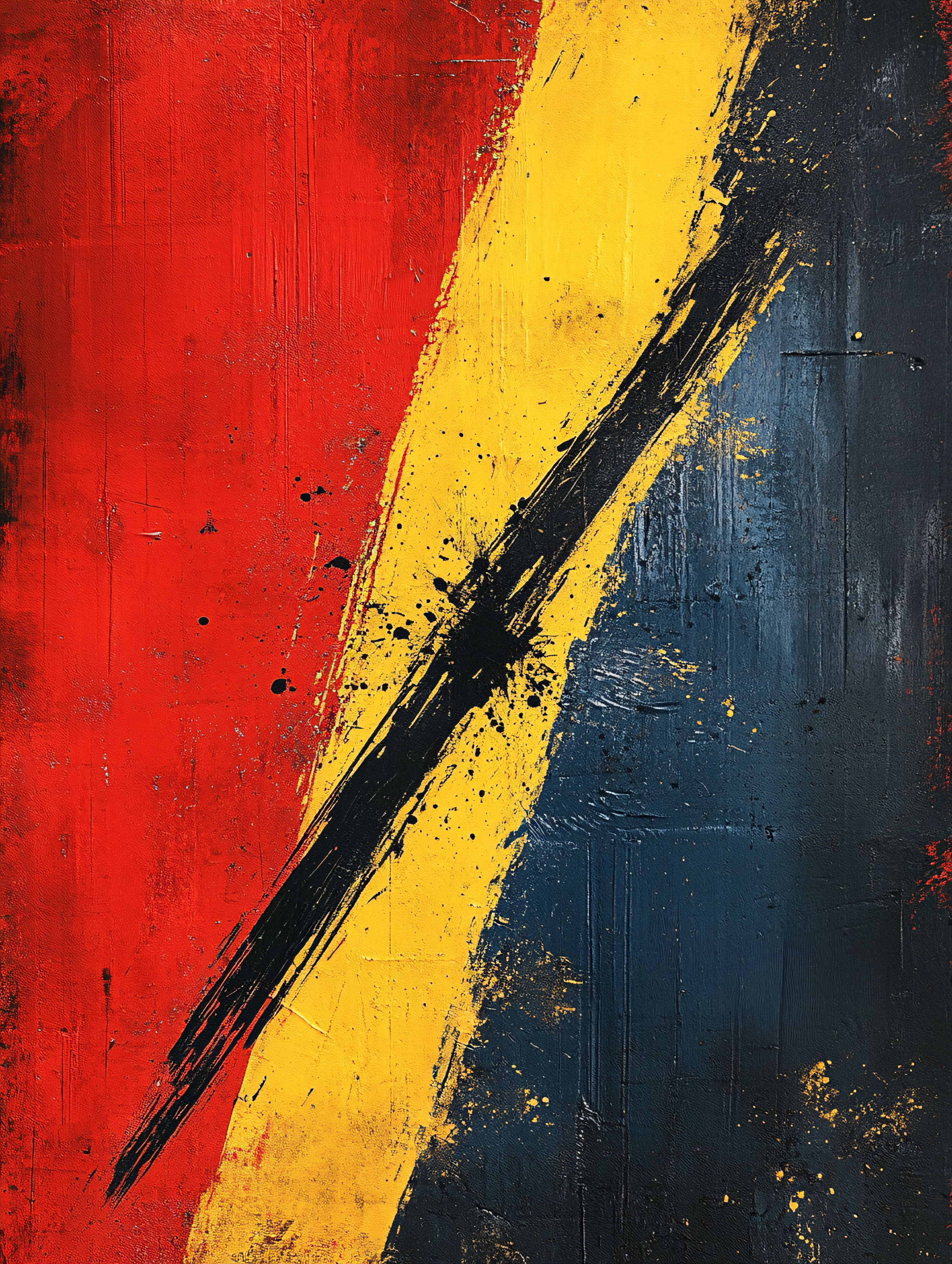 Bold Abstract Brushstrokes