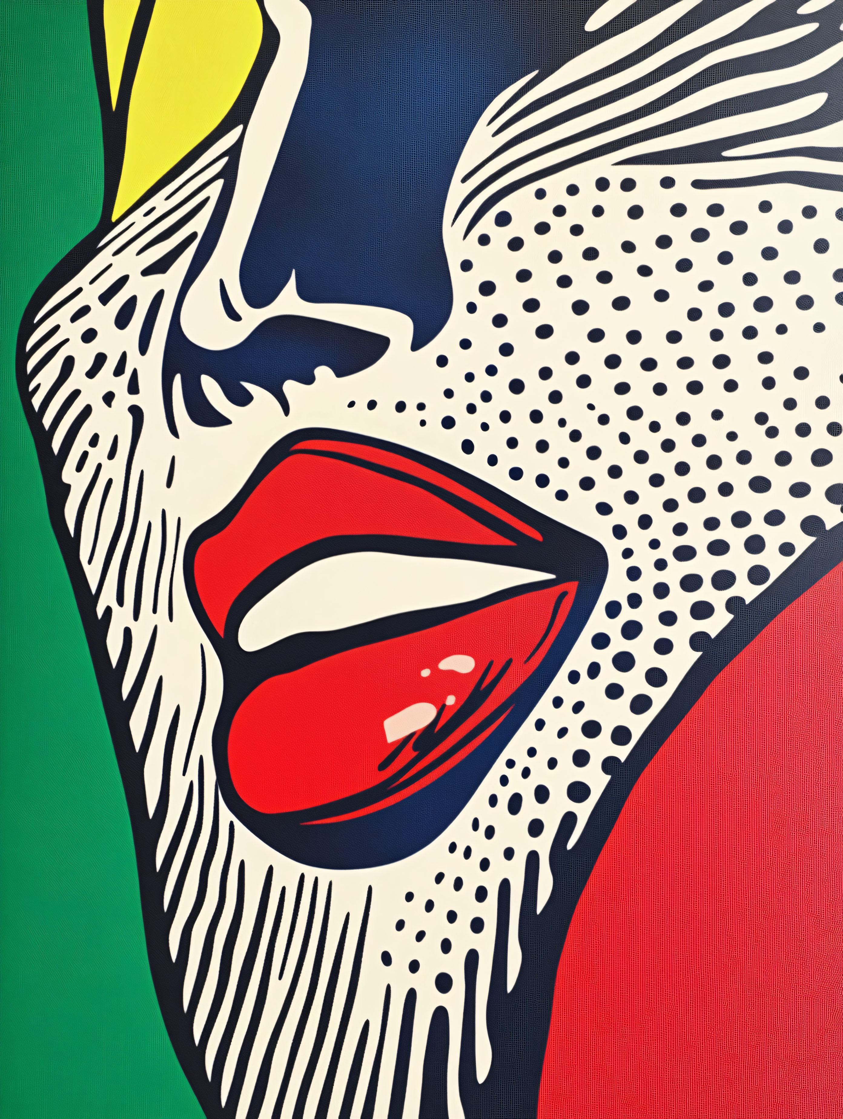 Bold Pop Art Female Portrait