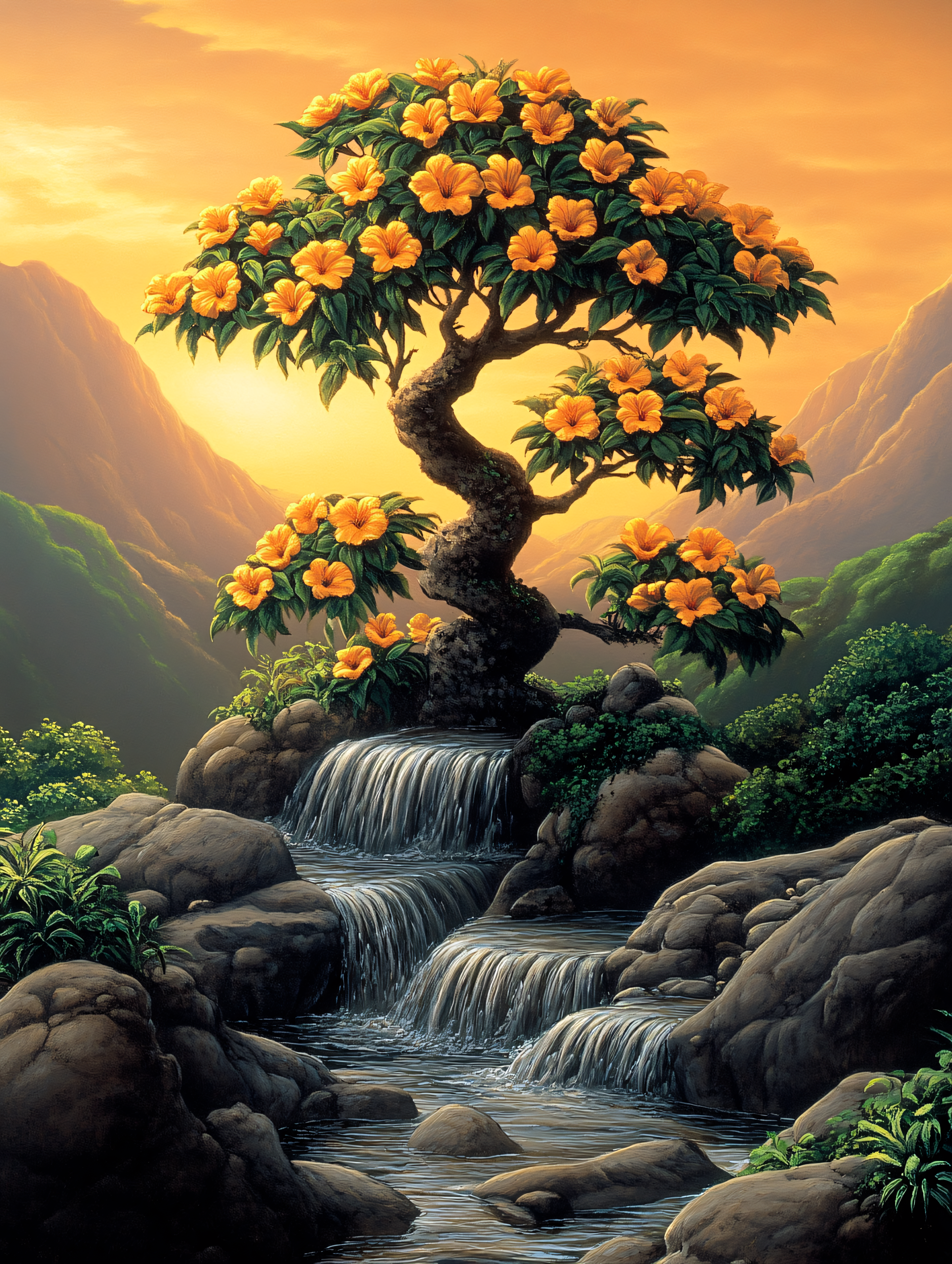 Bonsai Waterfall Paradise