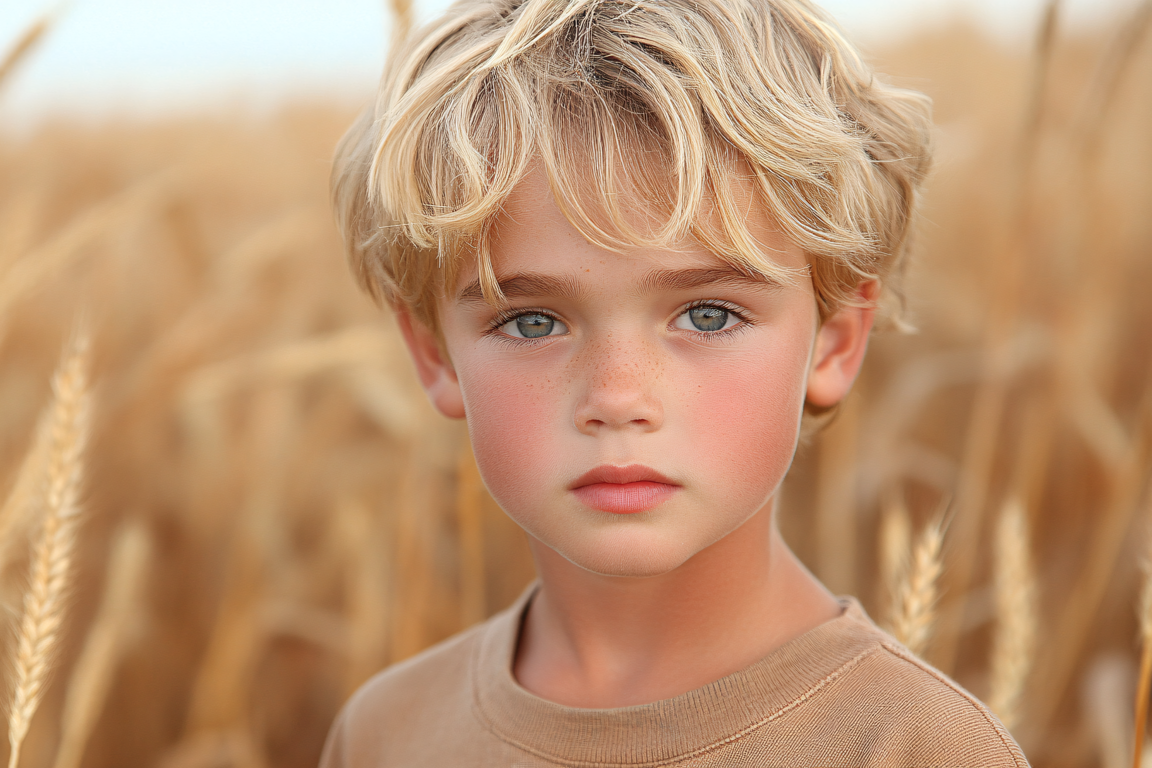 Boy in Wheat Field