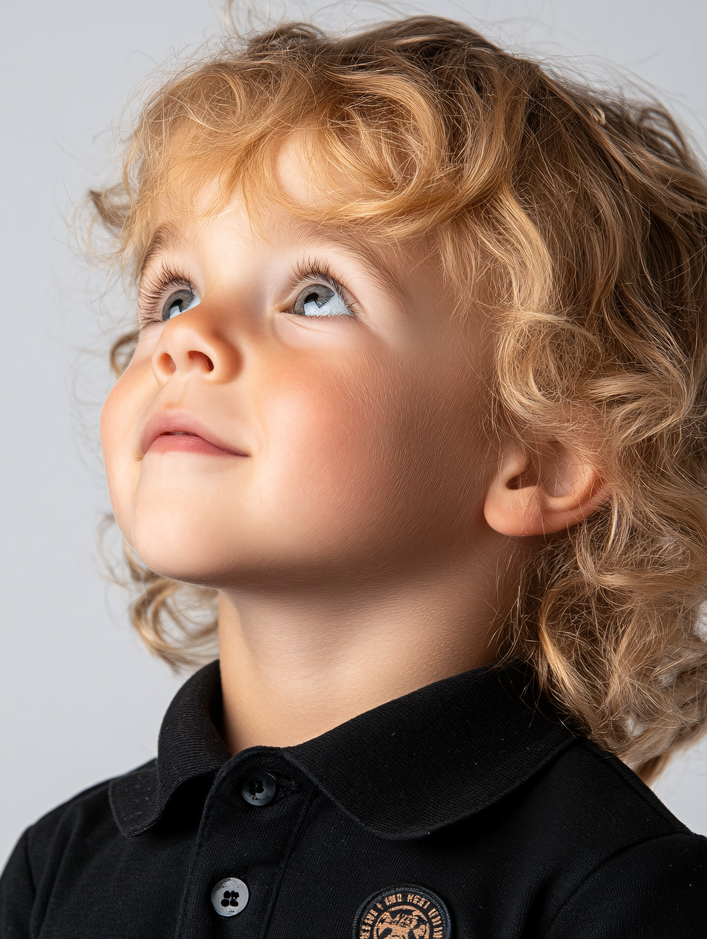 Boy Looking Upward