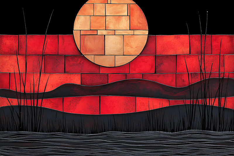 Brick Moon Landscape