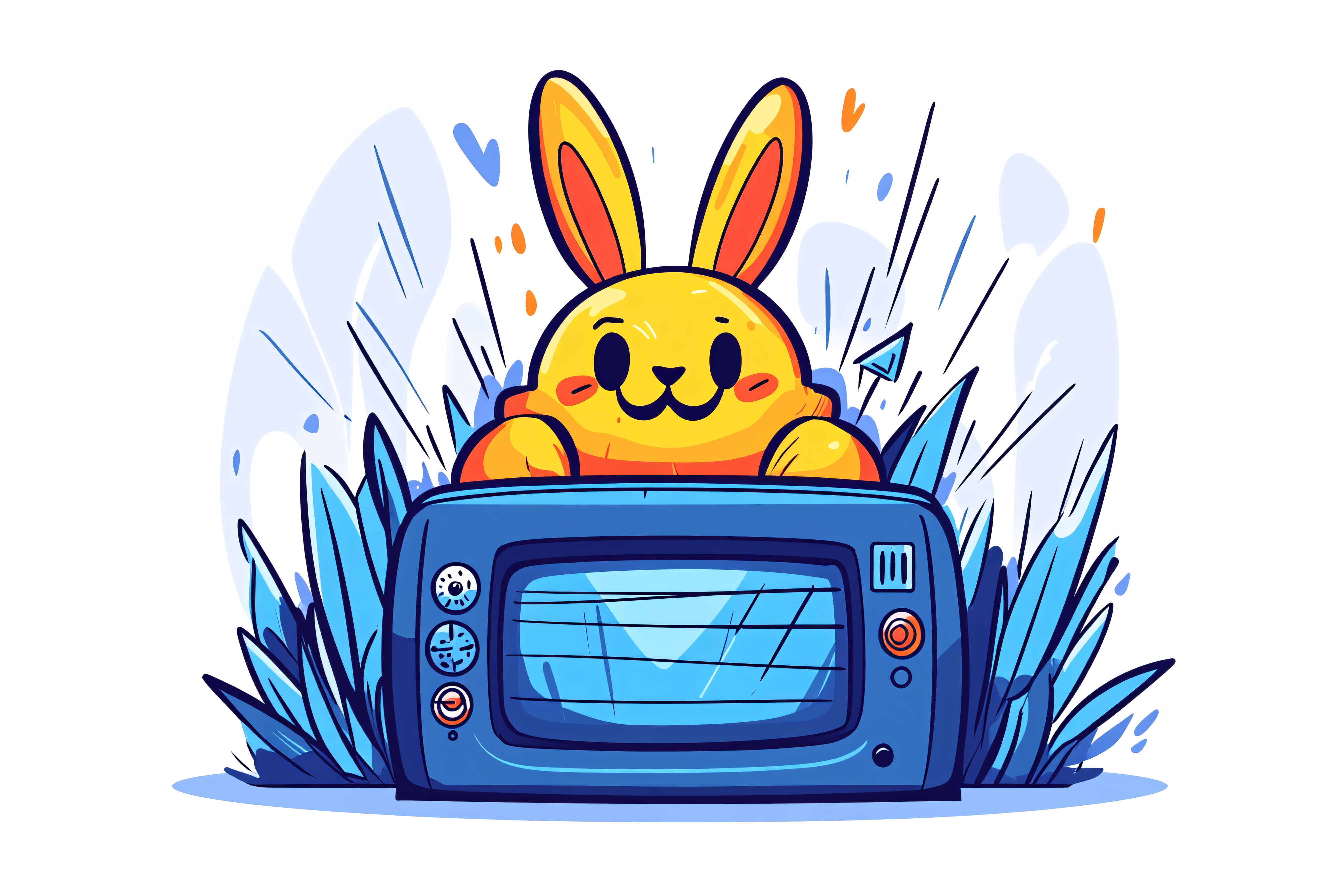 Bunny Watching TV