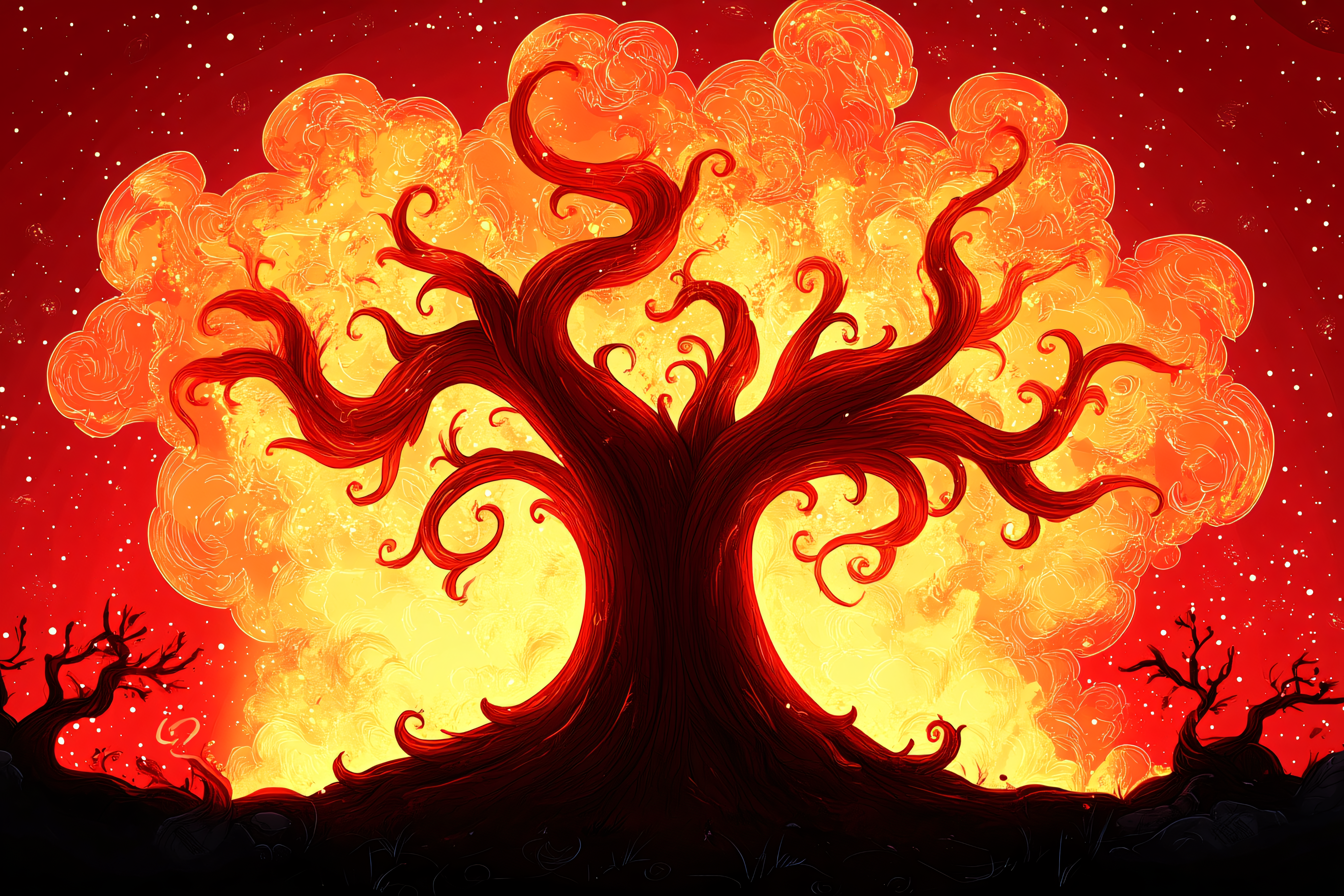 Burning Tree