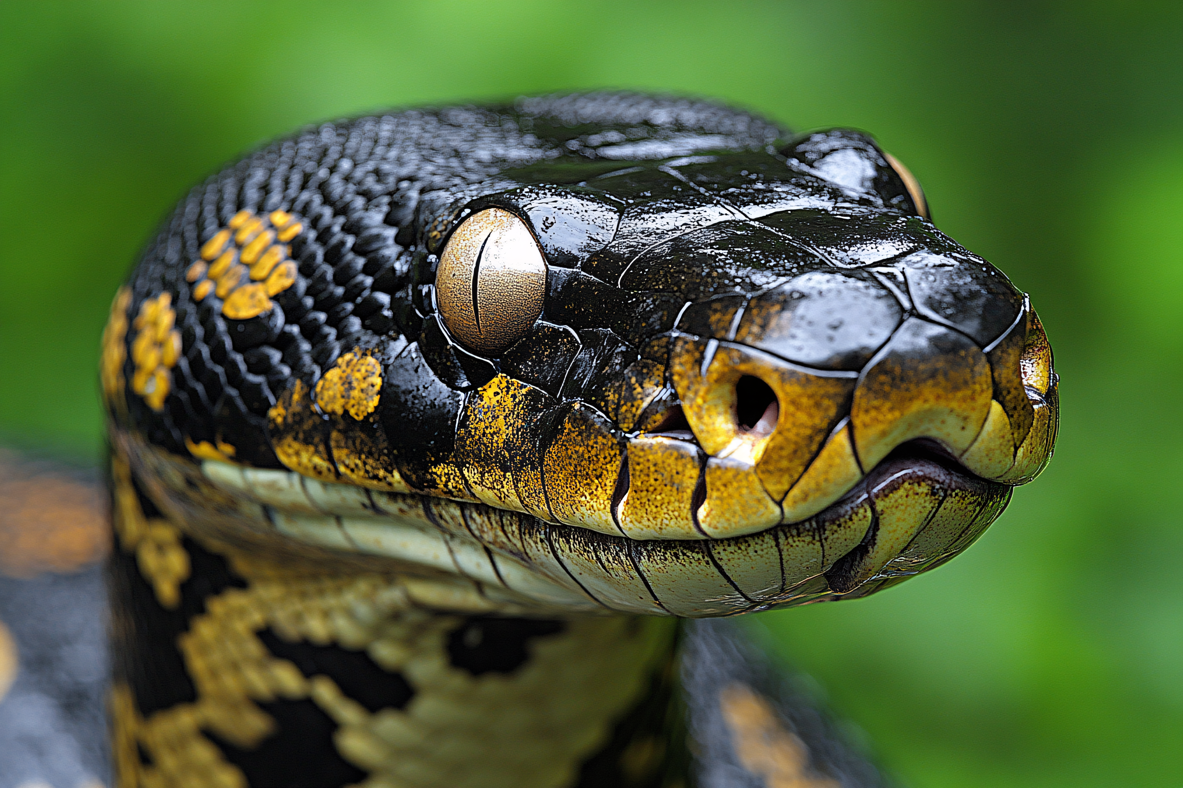 Bushmaster Snake Head Close-Up
