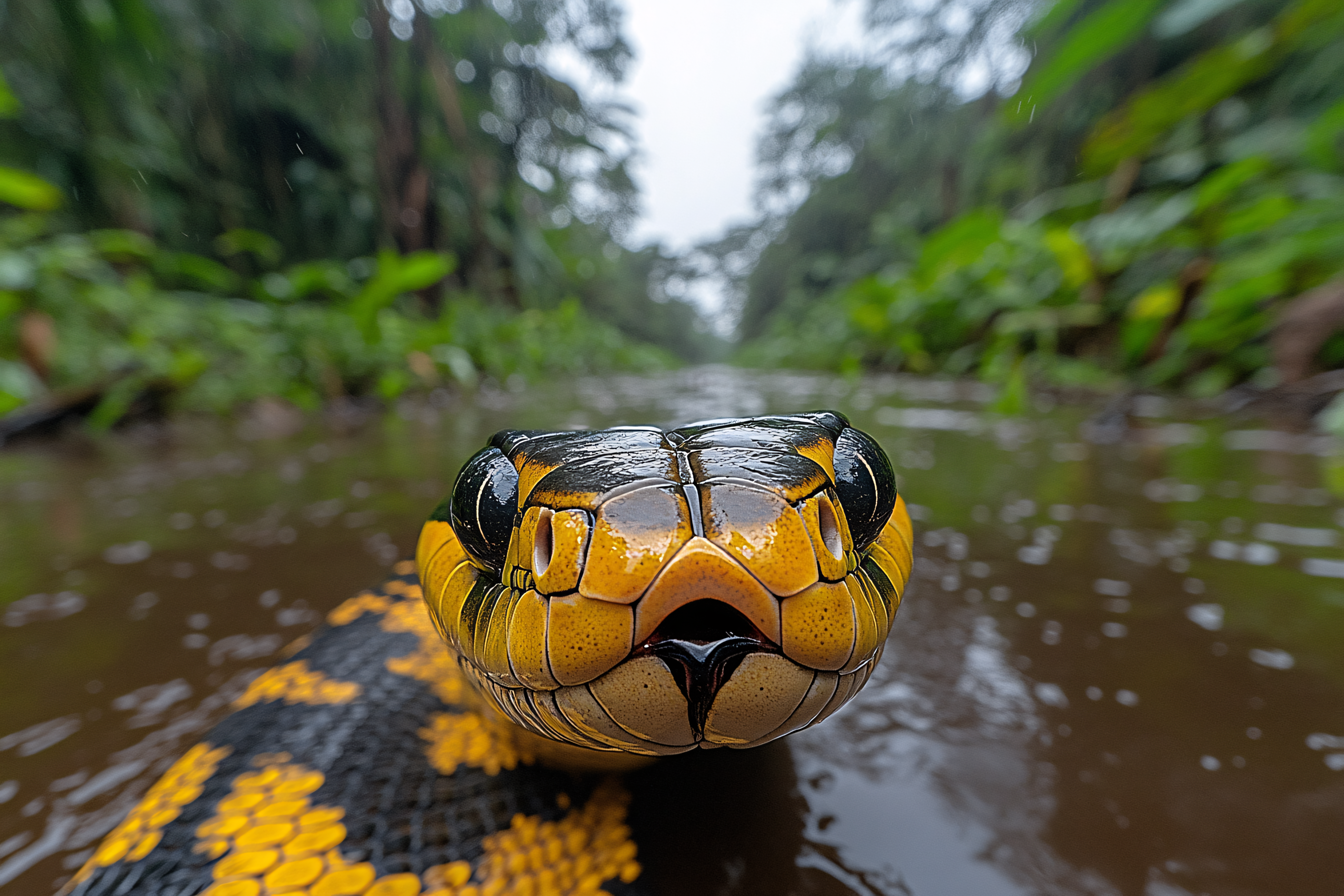 Bushmaster Snake Head Close-up