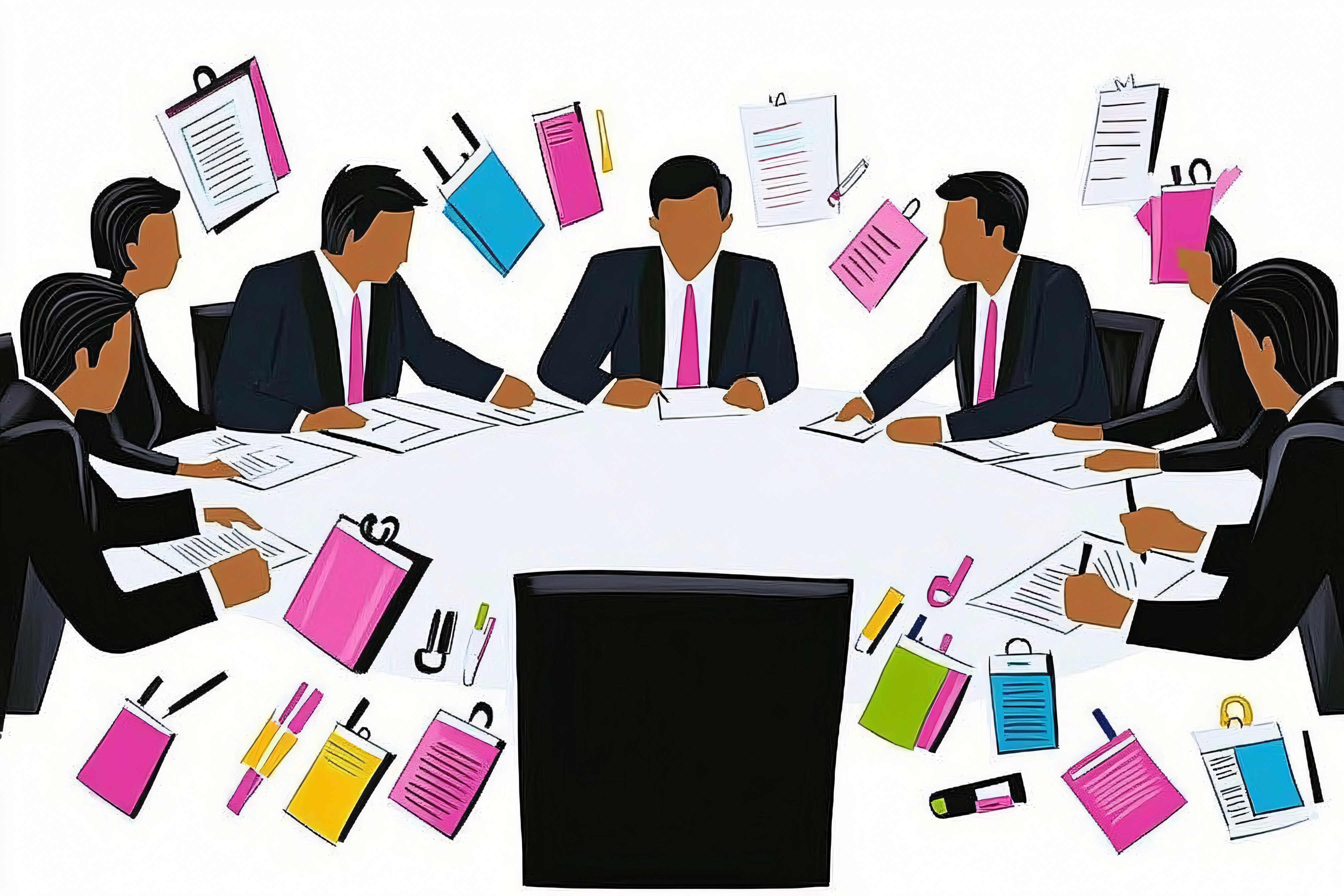 Business Meeting Illustration