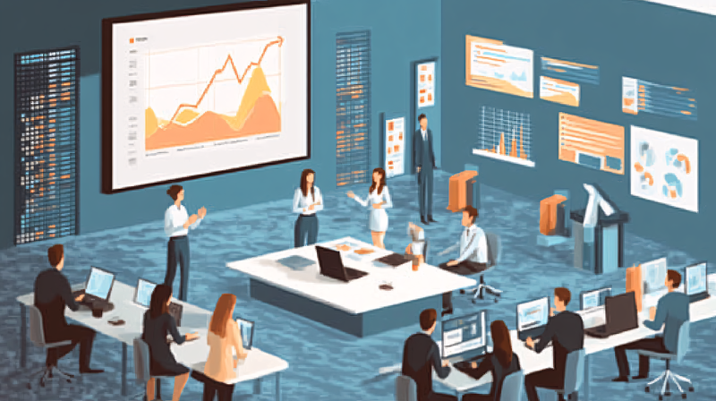 Business Presentation With Data Charts