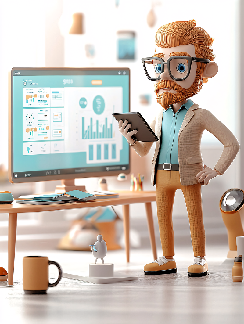 Business Professional Analyzing Data