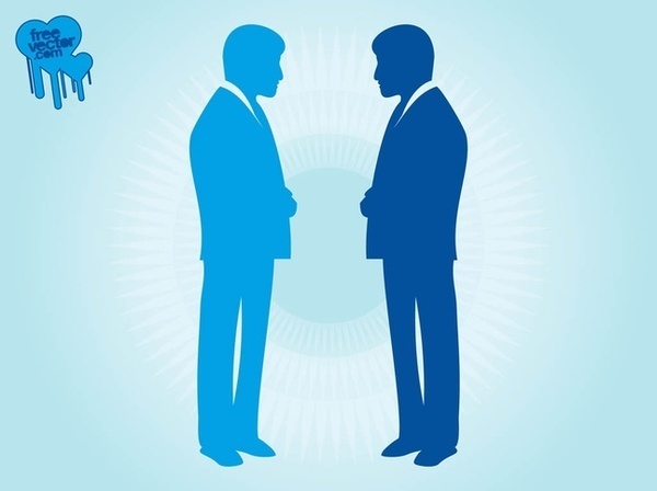 Businessmen Silhouettes s Free Vector