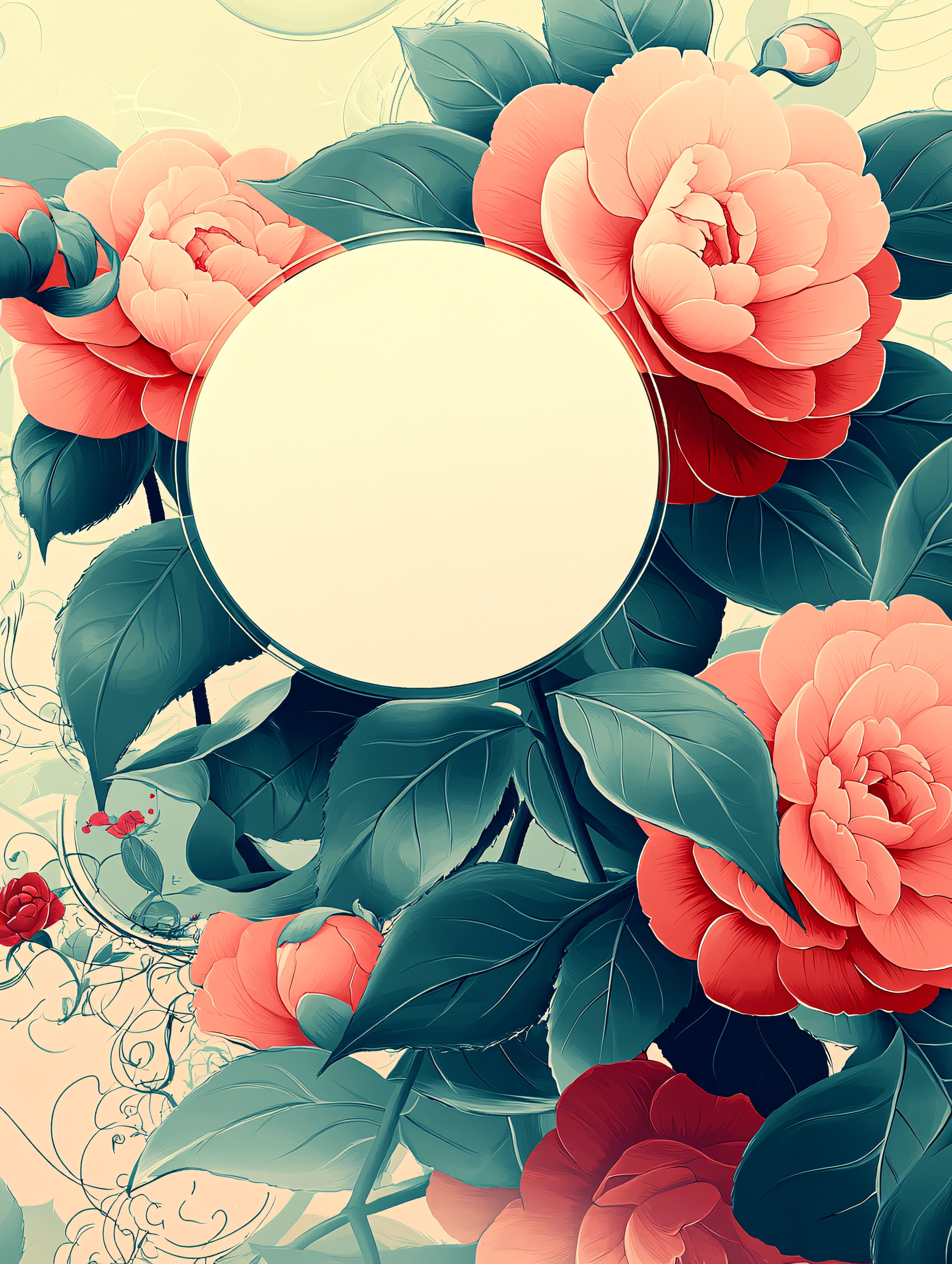 Camellia and Blossoms