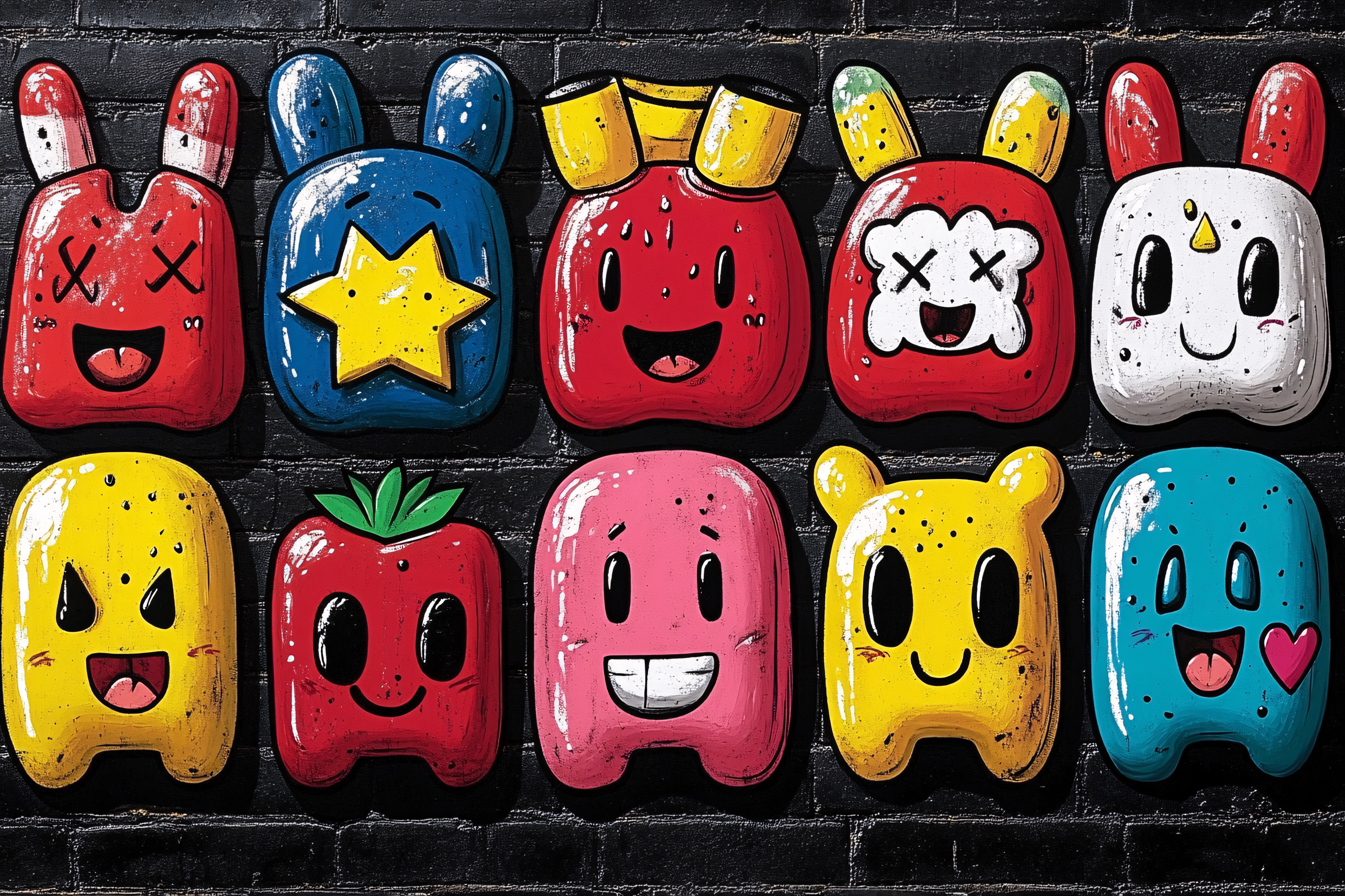 Cartoon Character Graffiti