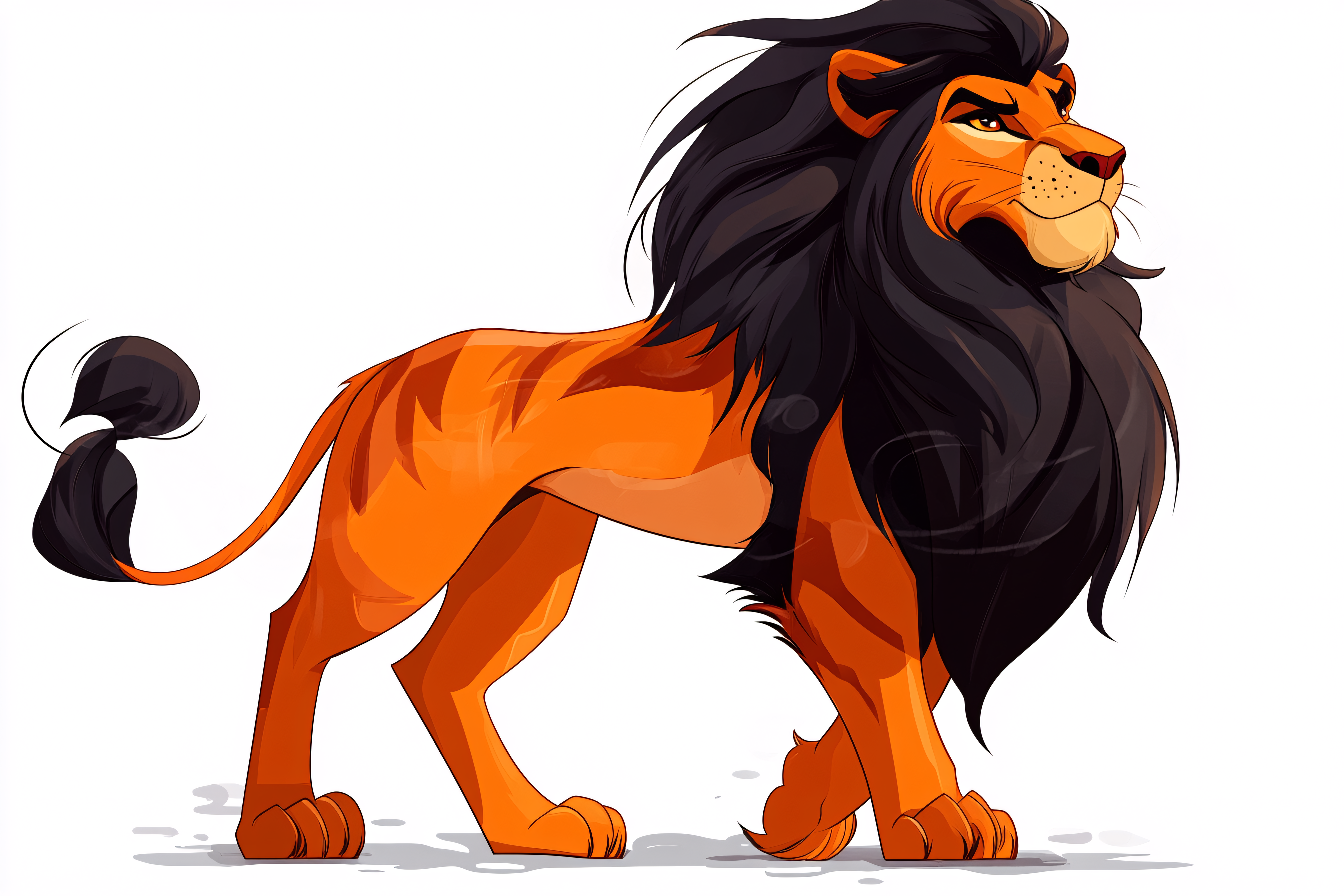 Cartoon Lion Character