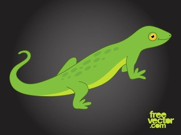 Cartoon Lizard Free Vector