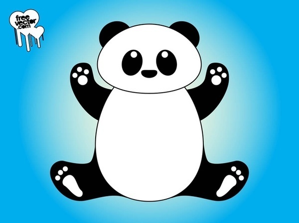 Cartoon Panda Free Vector