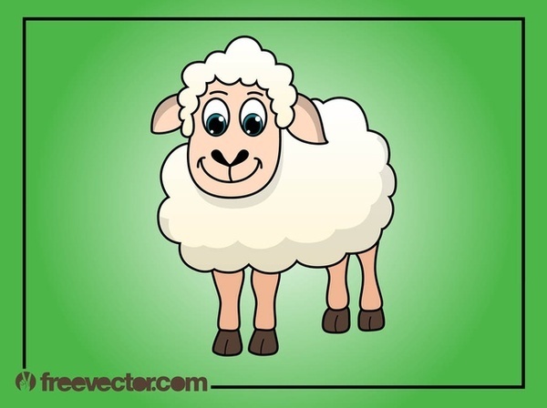 Cartoon Sheep Free Vector