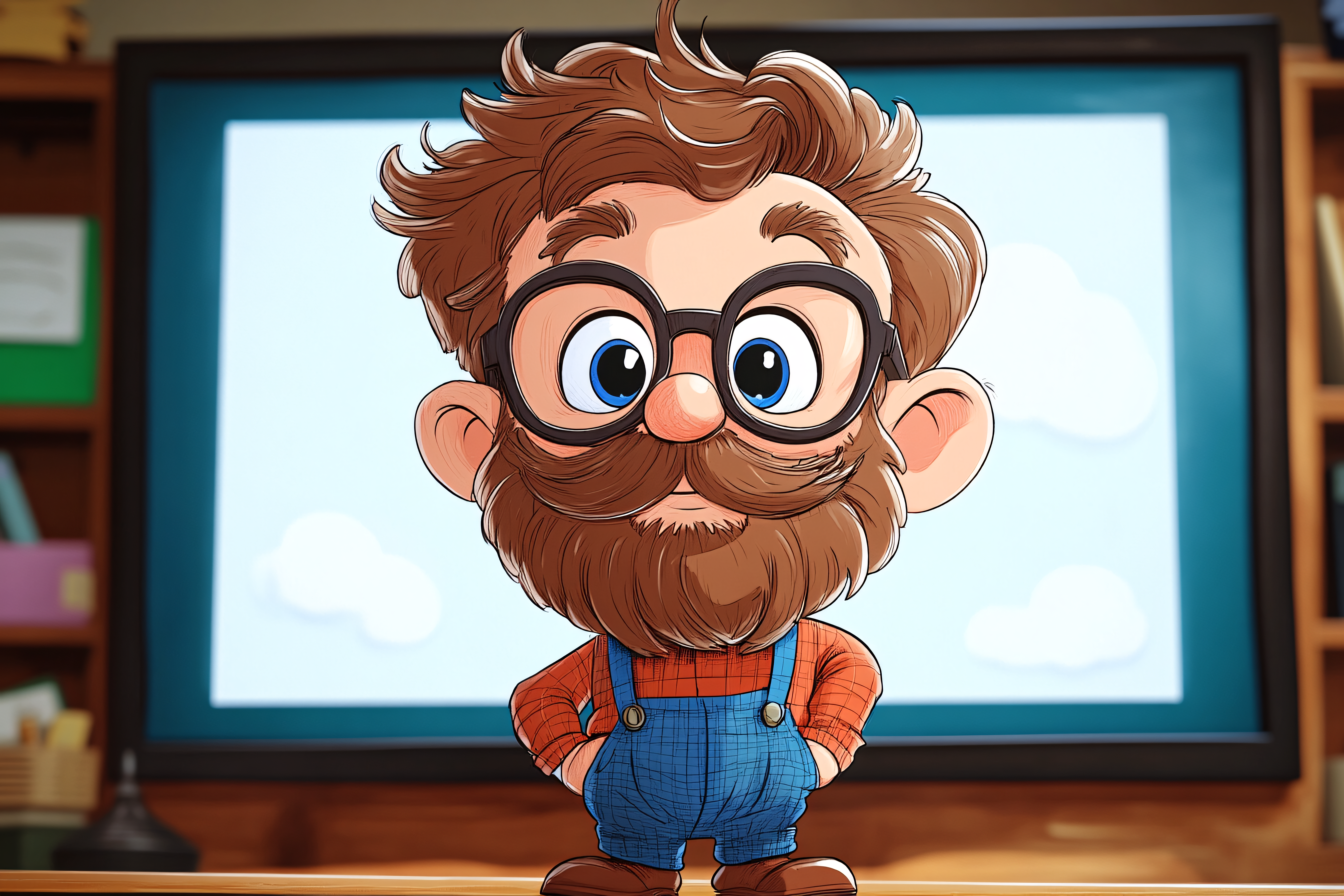 Cartoon Style Farmer Character