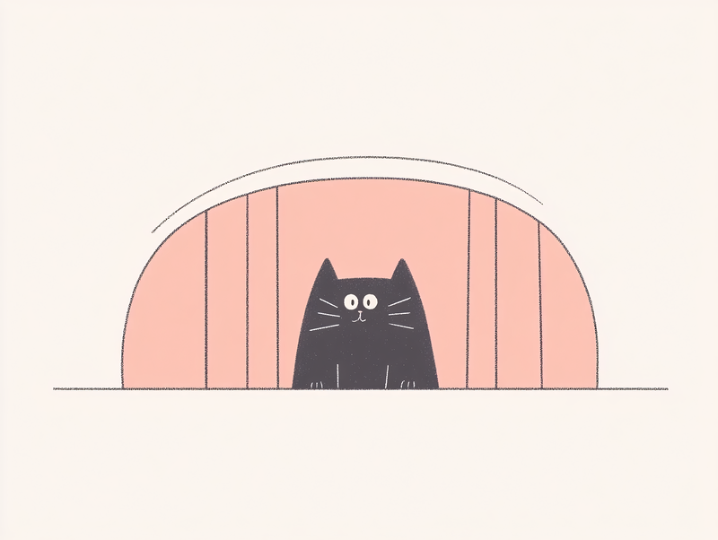Cat Peek-A-Boo
