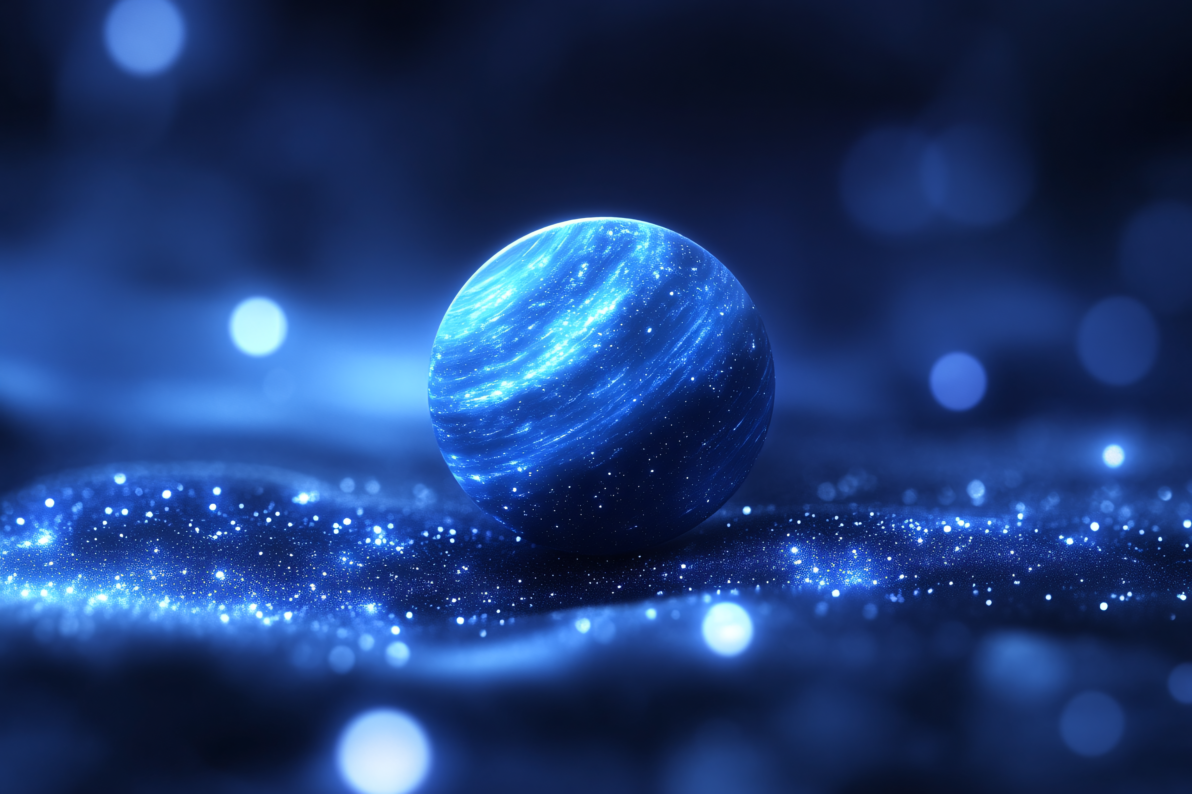 Celestial Blue Sphere