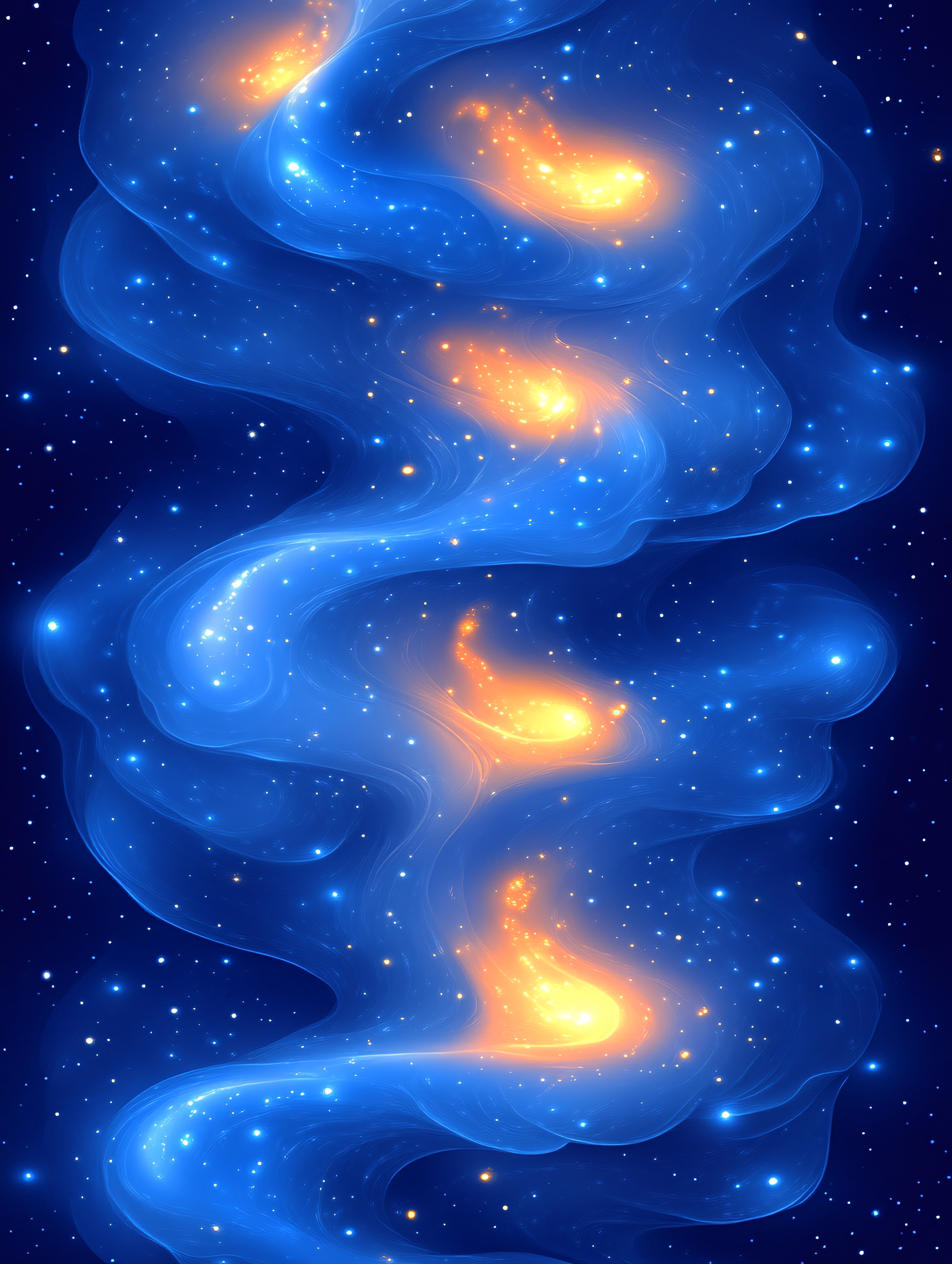 Celestial Dance of Light and Color