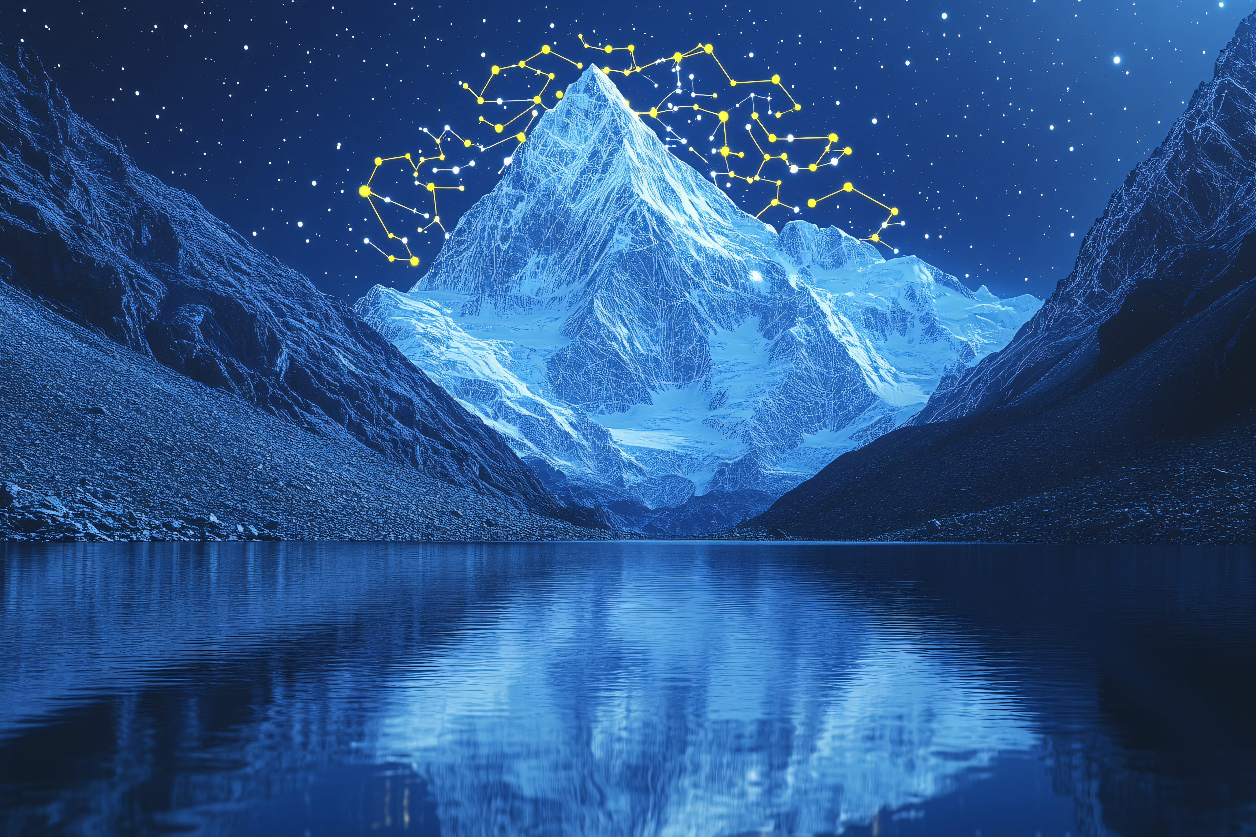 Celestial Peak Reflection