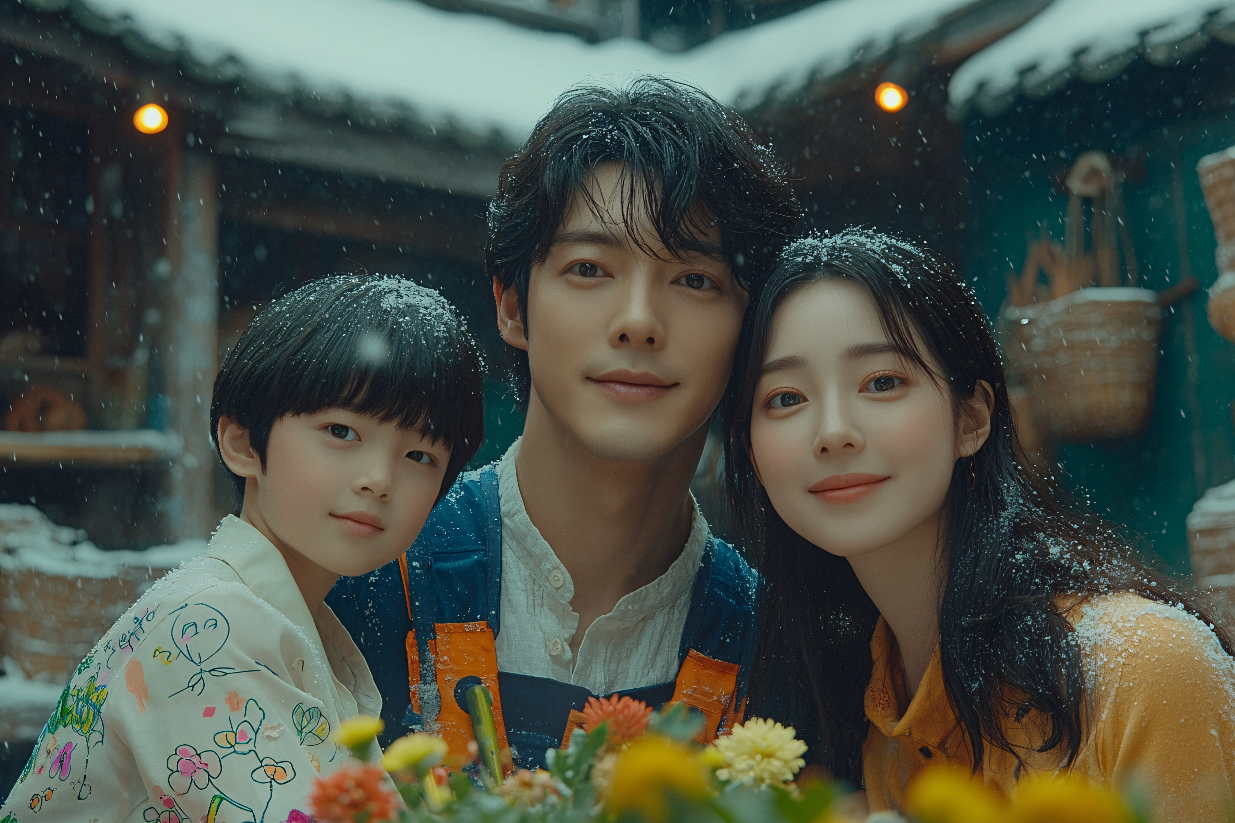 Charming Winter Family Portrait