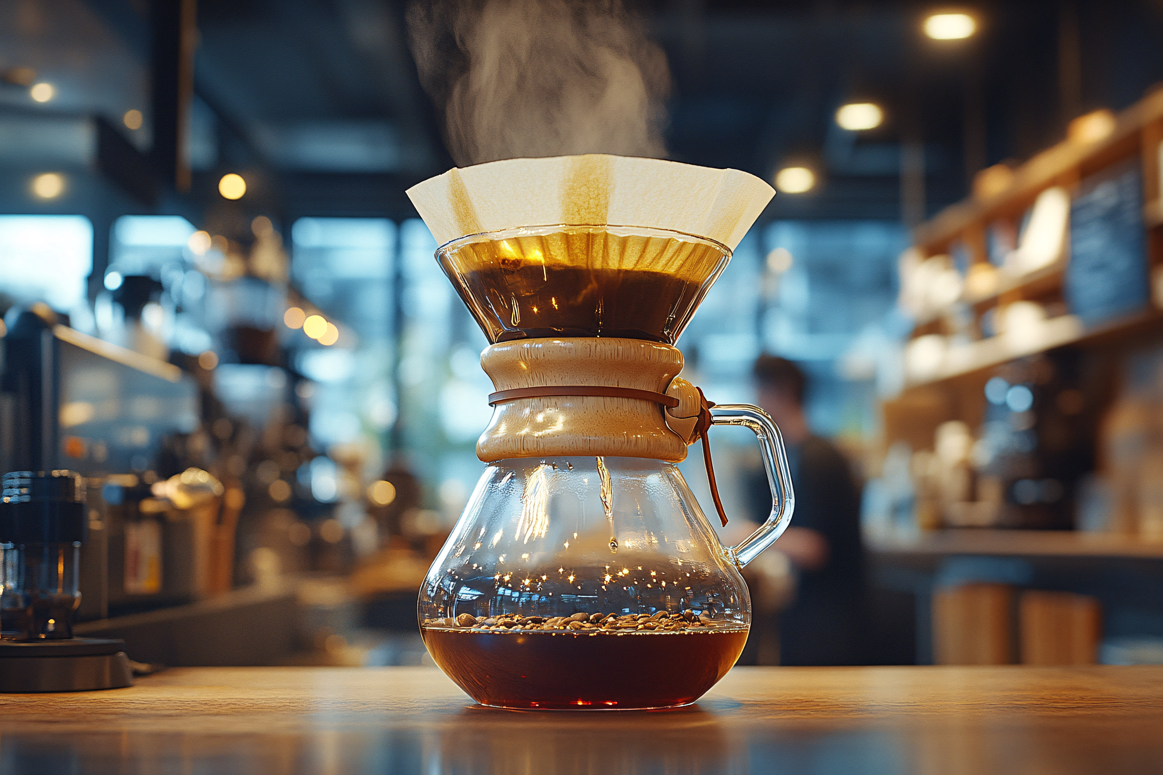 Chemex Coffee Brewing Still Life