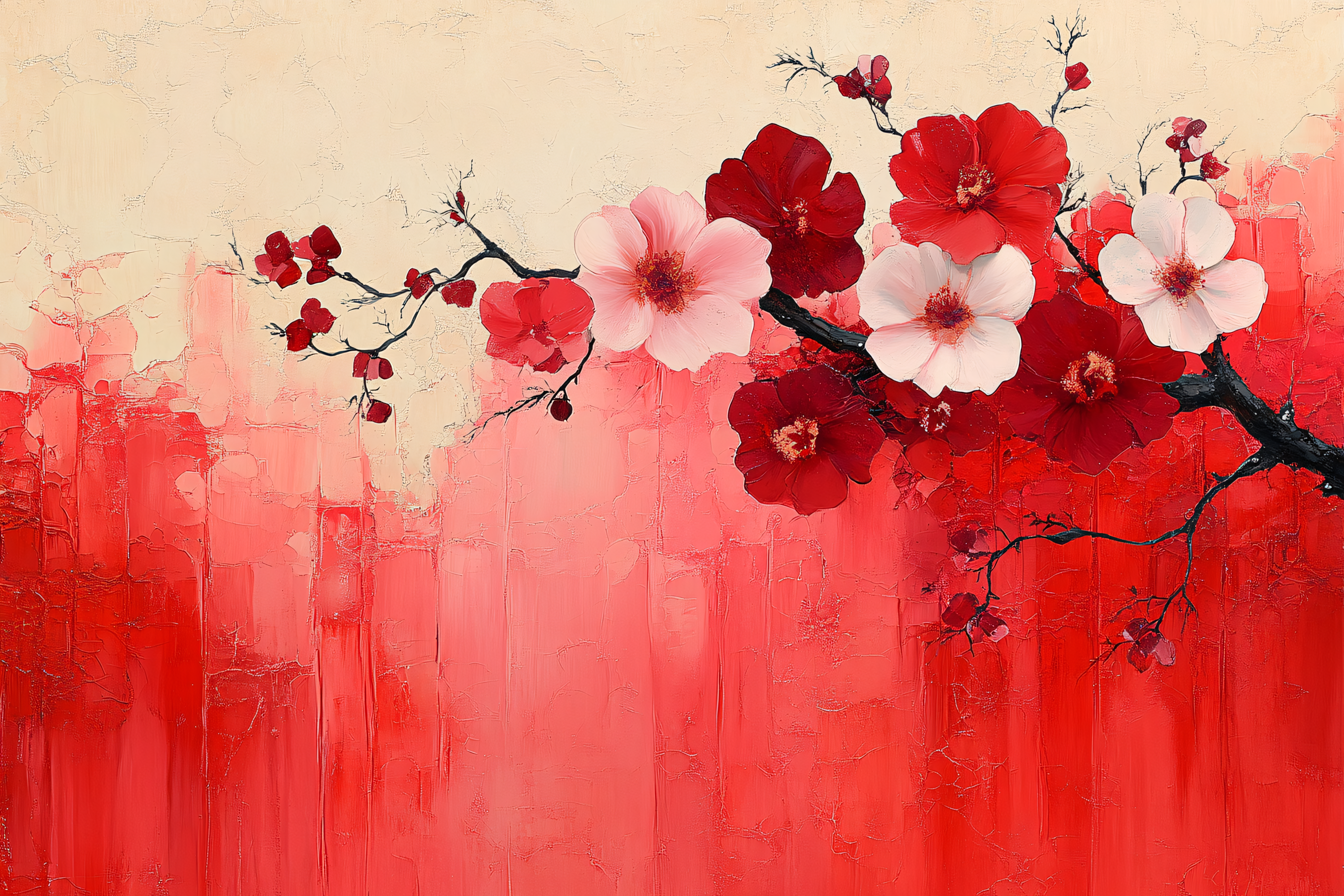 Cherry Blossoms Painting